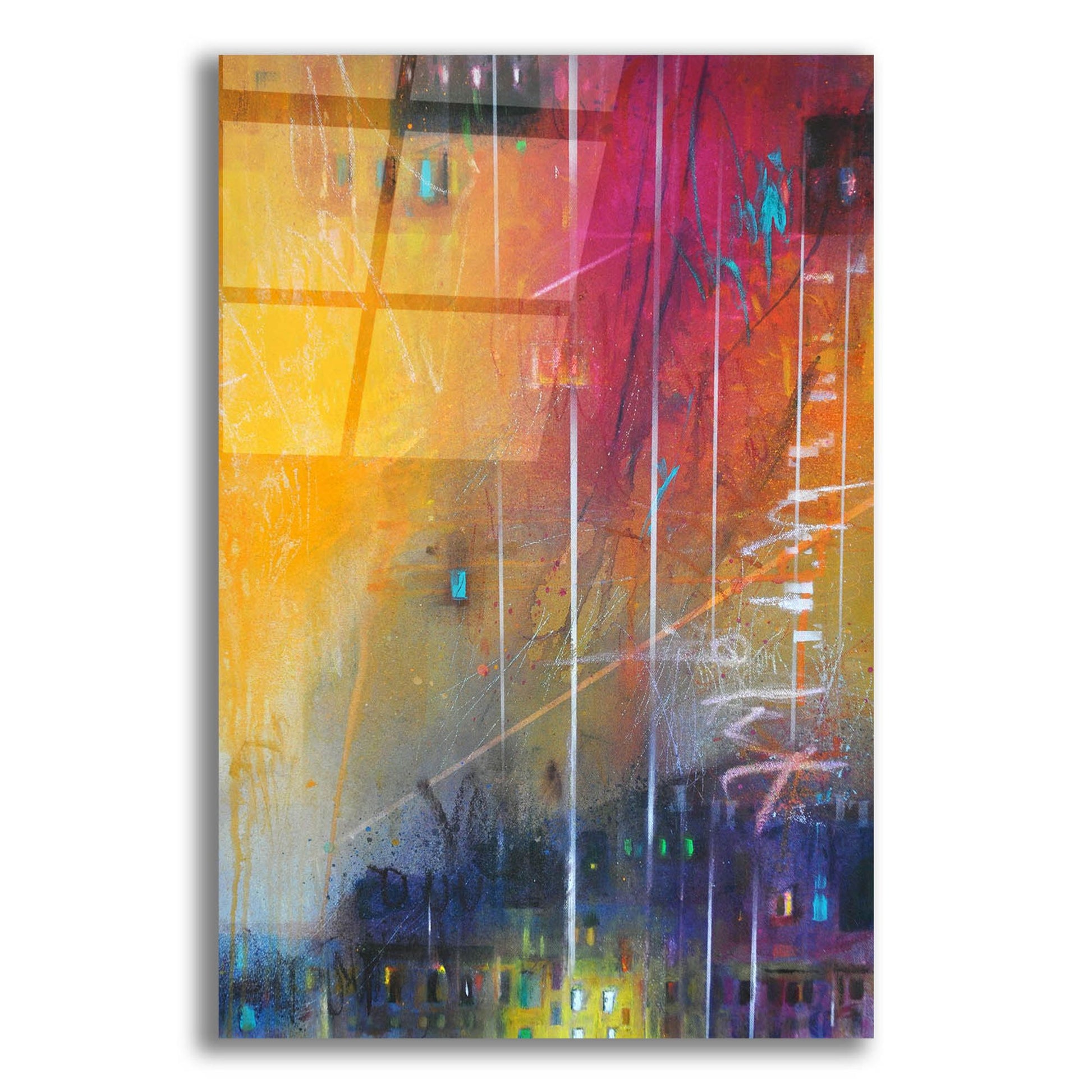 Epic Art ' Light 17' by Bea Garding Schubert, Acrylic Glass Wall Art,12x16