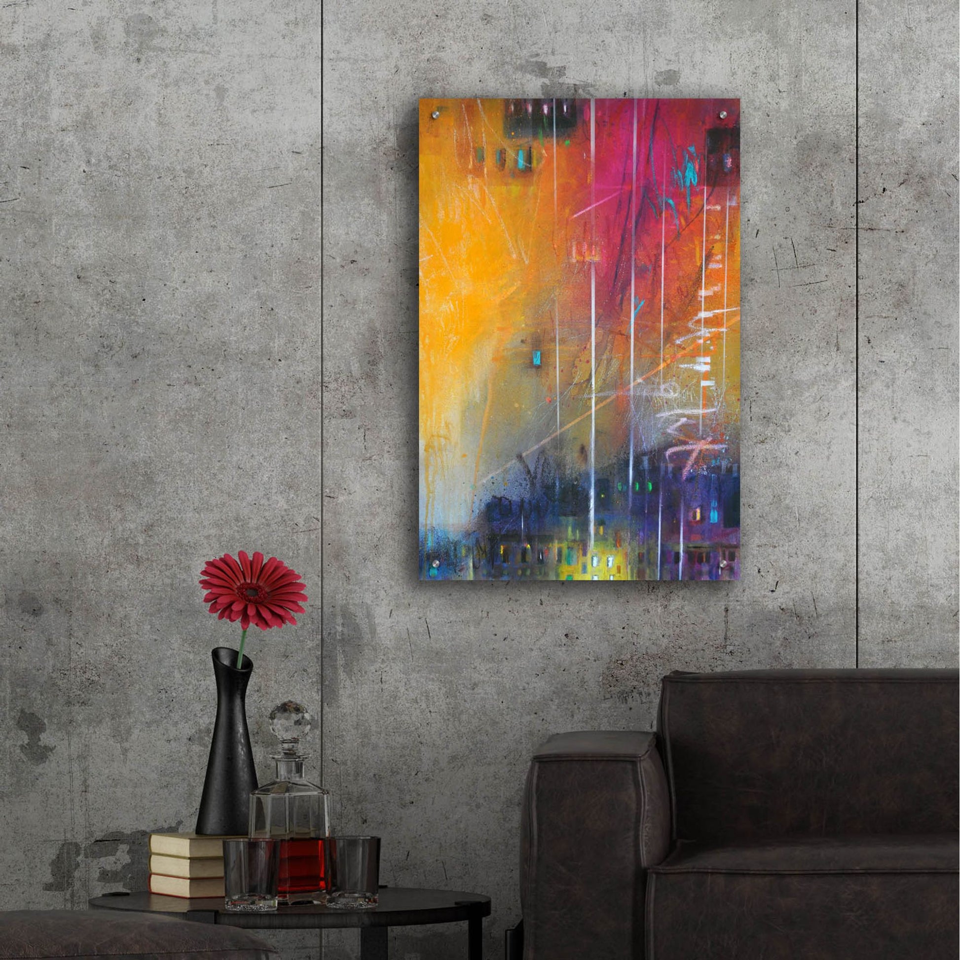 Epic Art ' Light 17' by Bea Garding Schubert, Acrylic Glass Wall Art,24x36