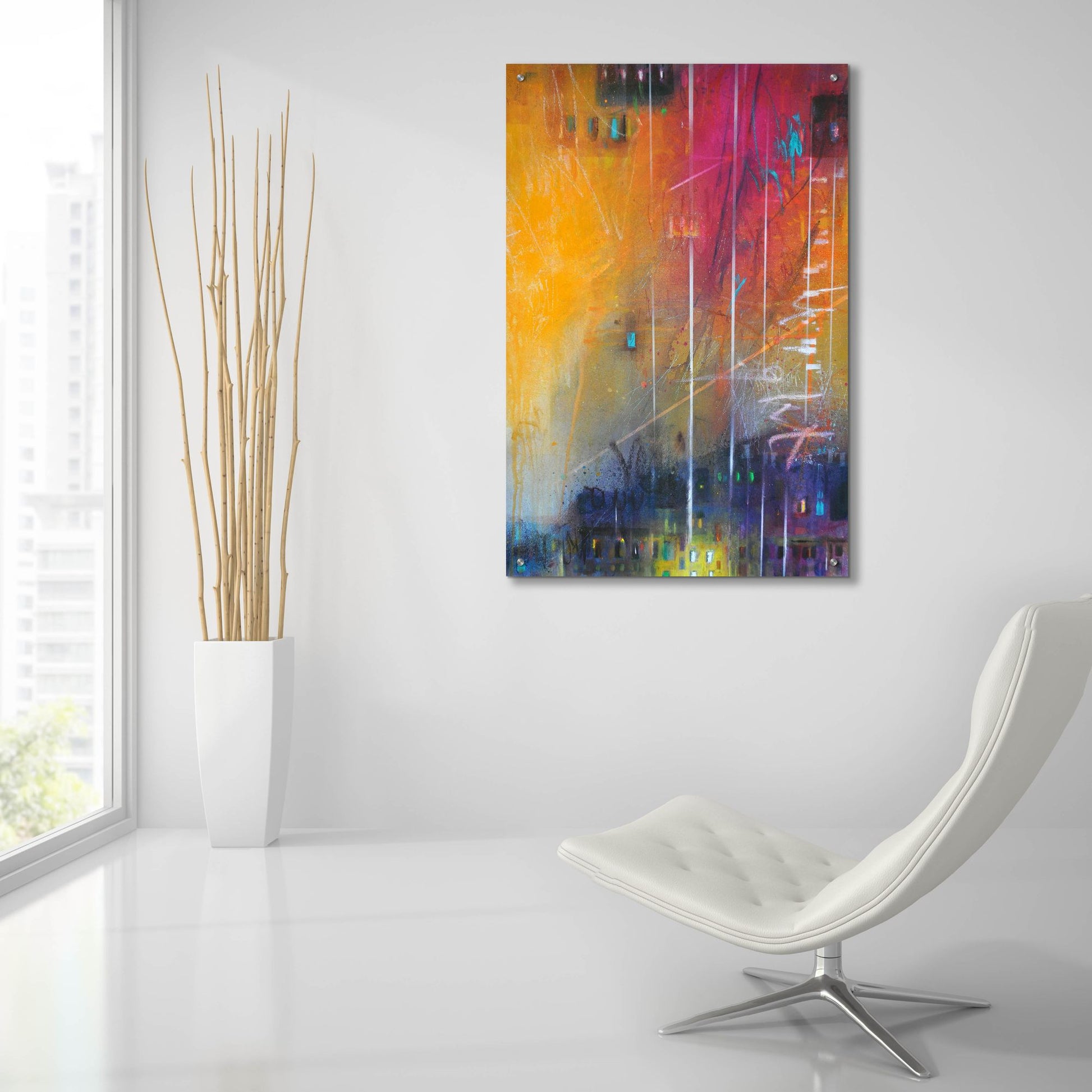 Epic Art ' Light 17' by Bea Garding Schubert, Acrylic Glass Wall Art,24x36