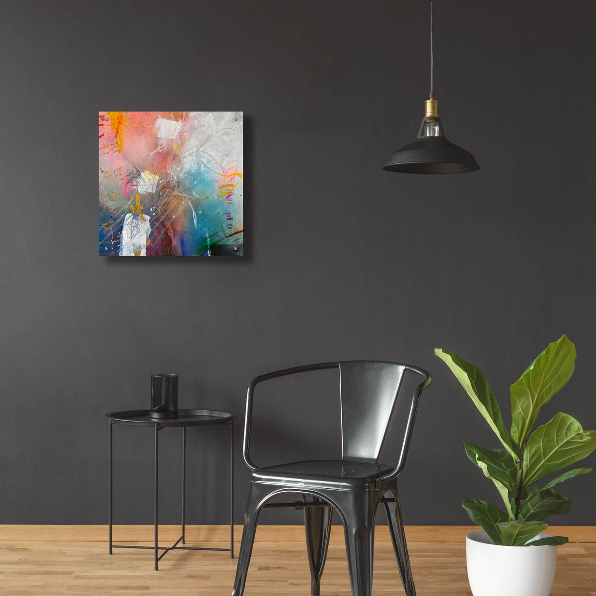Open Your Mind 1 by Bea Garding Schubert - 24x24 acrylic wall art in a room