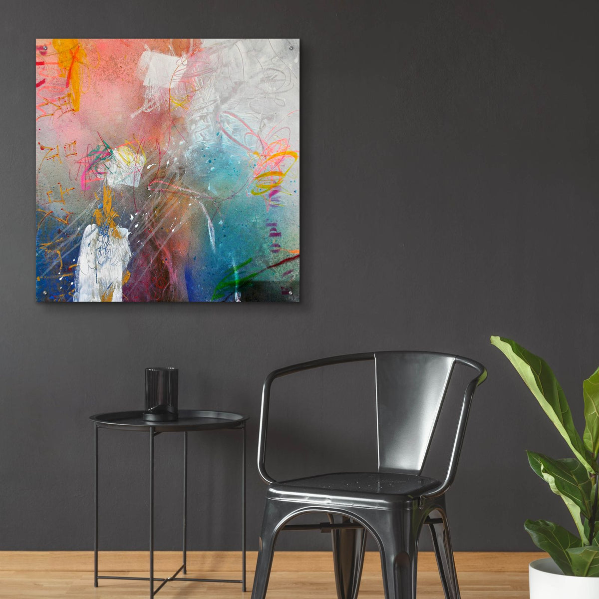 Open Your Mind 1 by Bea Garding Schubert - 36x36 acrylic wall art in a room
