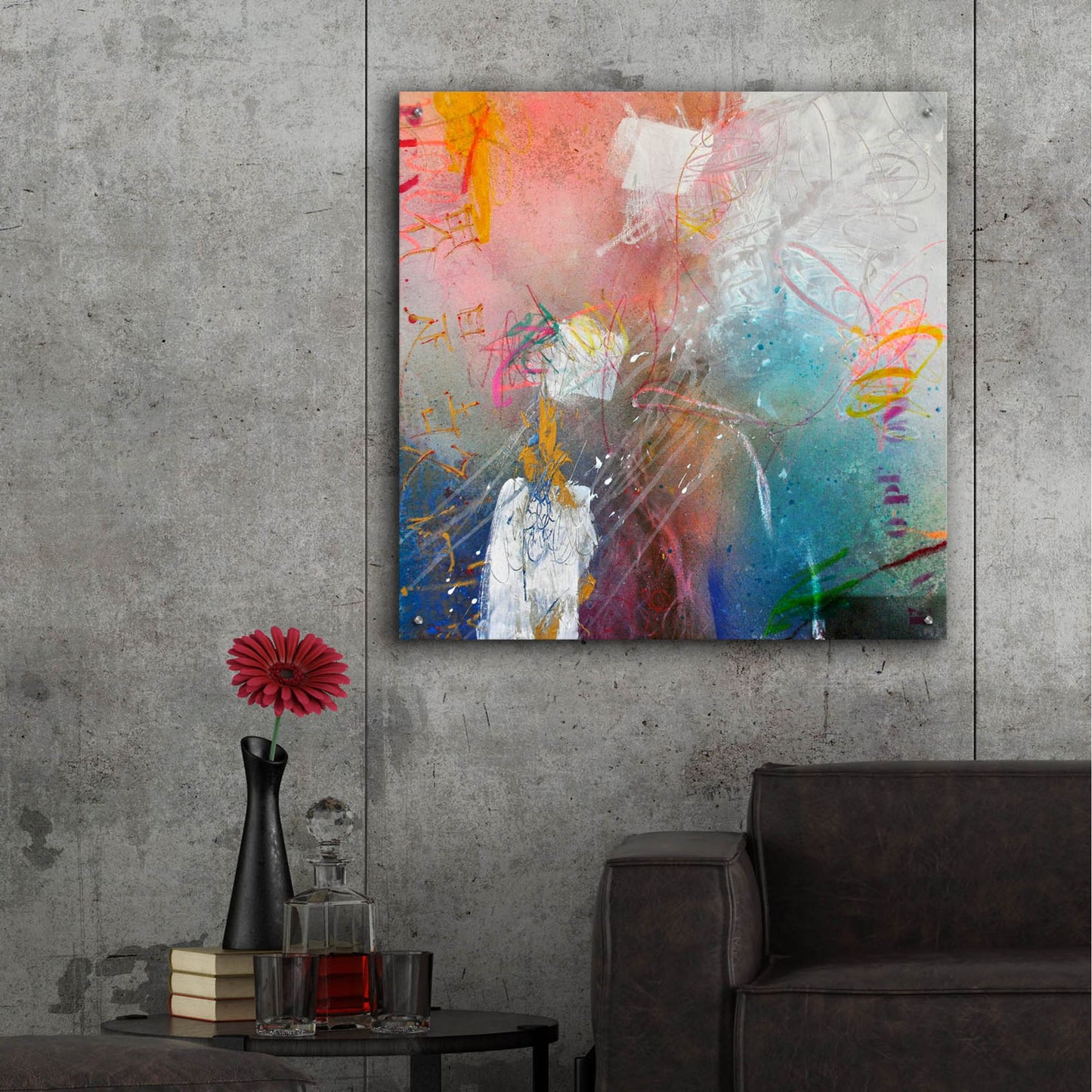 Epic Art ' Open Your Mind 1' by Bea Garding Schubert, Acrylic Glass Wall Art,36x36