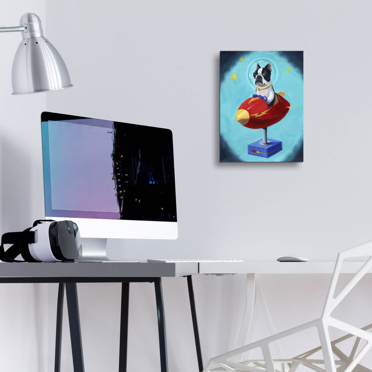 Boston Rocket by Brian Rubenacker - 12x16 acrylic wall art in a room