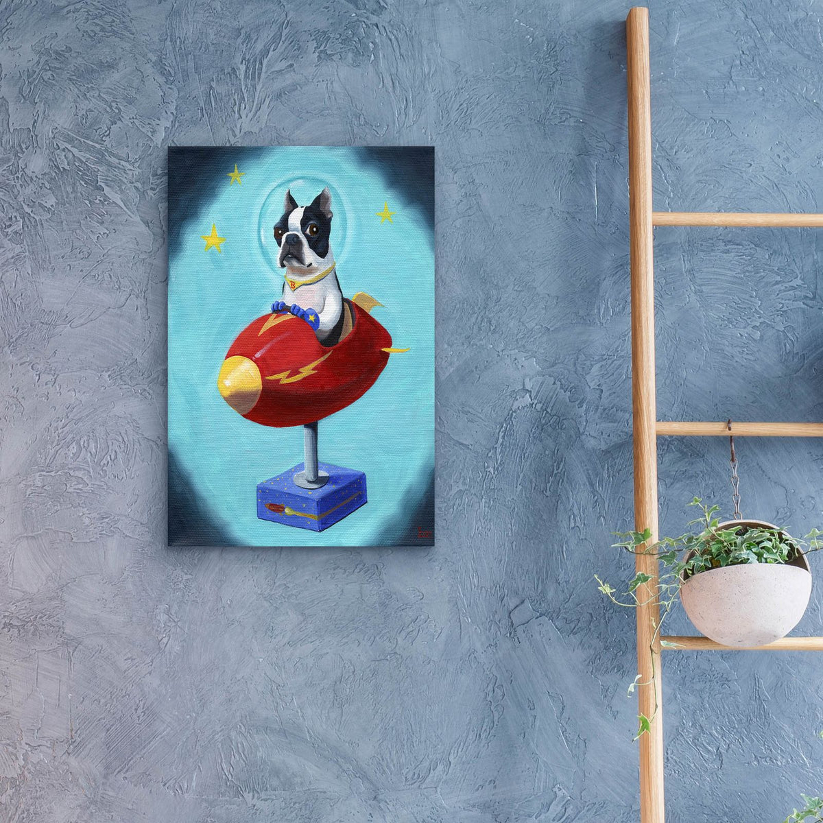 Boston Rocket by Brian Rubenacker - 16x24 acrylic wall art in a room