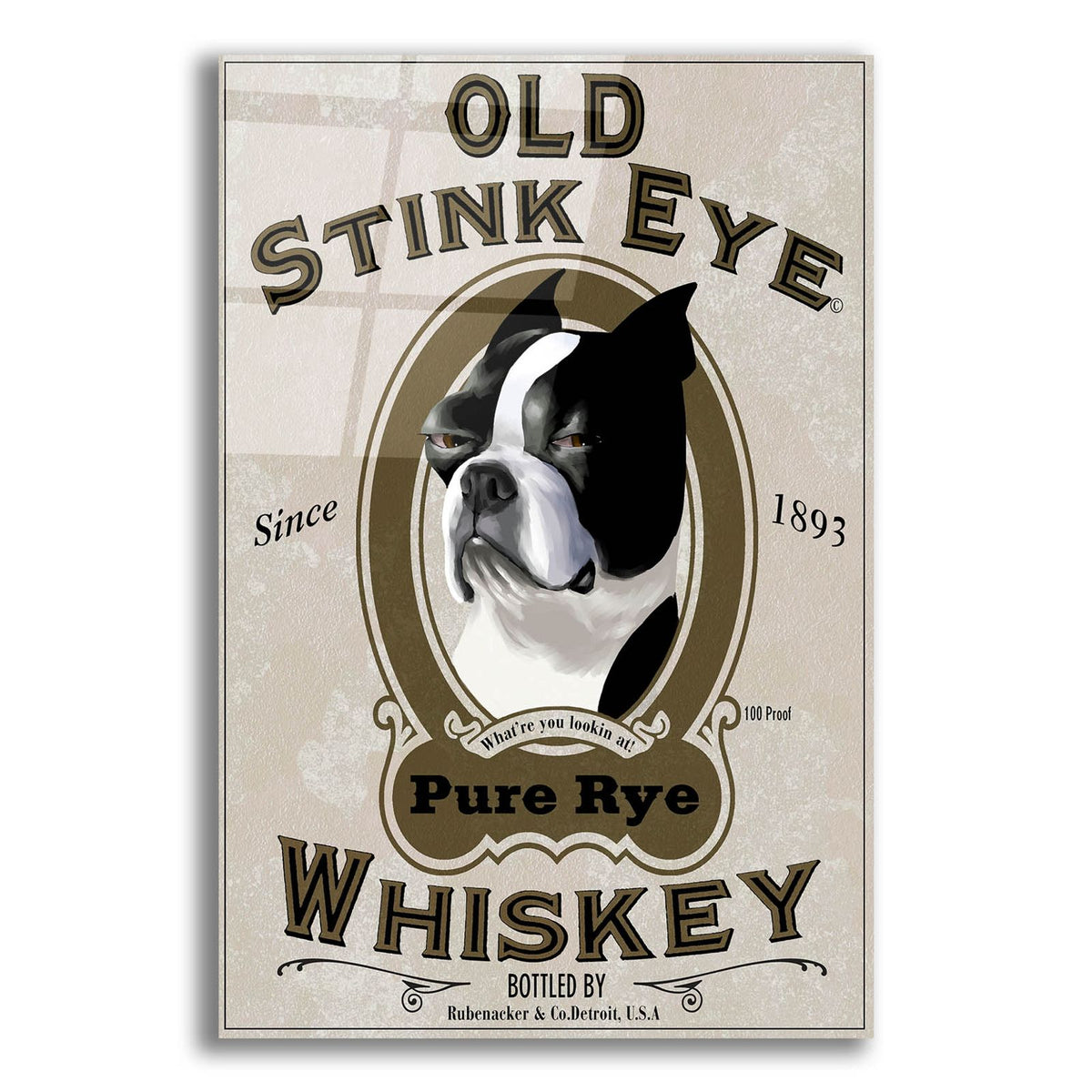 Old Stink Eye by Brian Rubenacker acrylic glass wall art