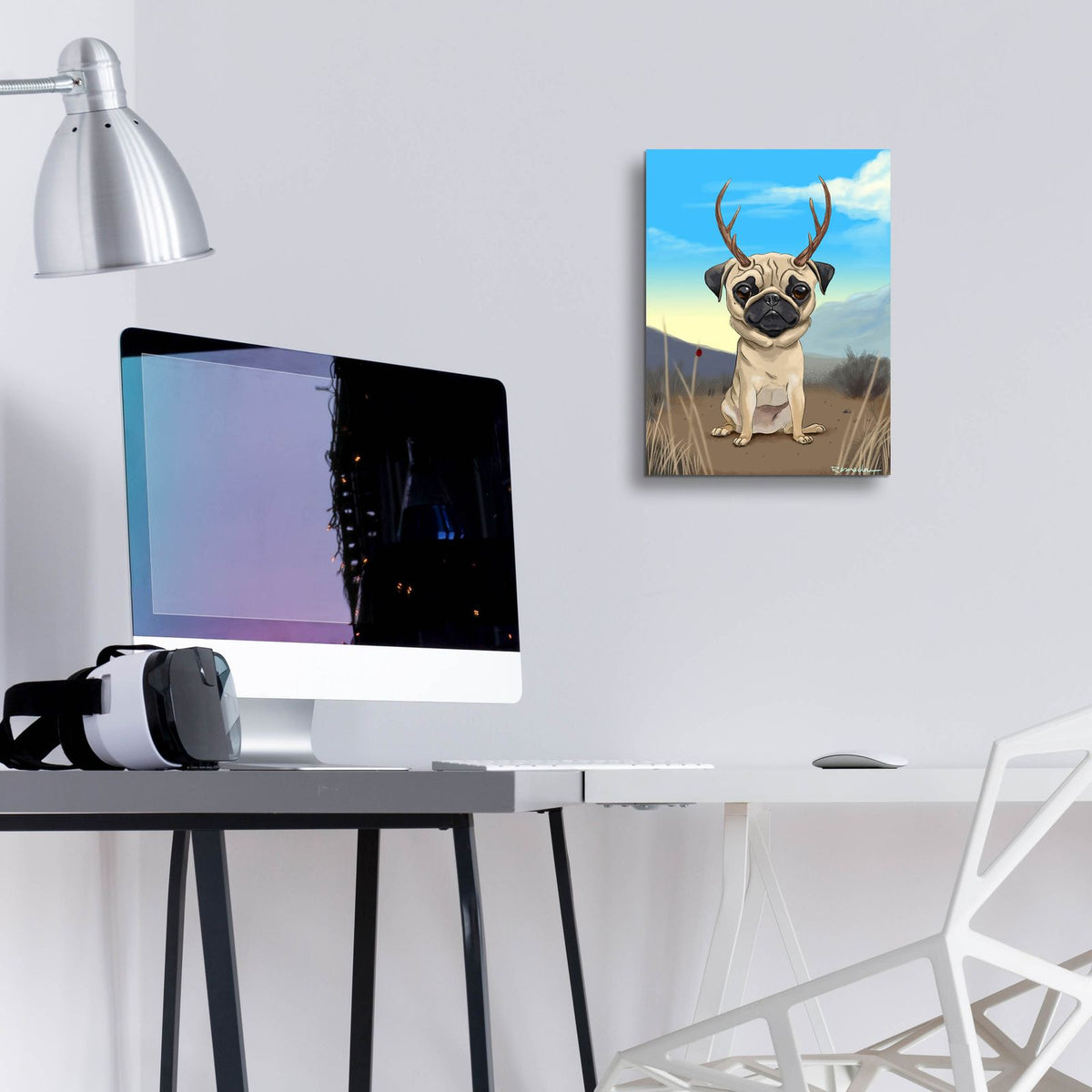 Pugalope by Brian Rubenacker - 12x16 acrylic wall art in a room