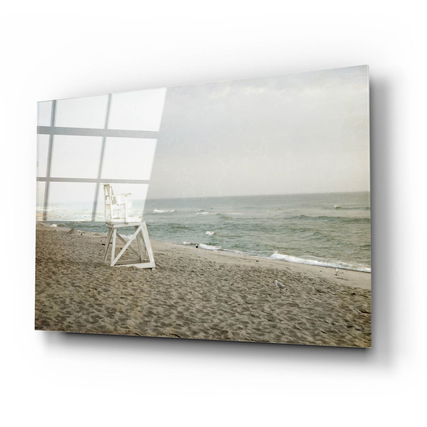 Epic Art ' Lifeguard Chair at Dawn' by Brooke T. Ryan, Acrylic Glass Wall Art,24x16