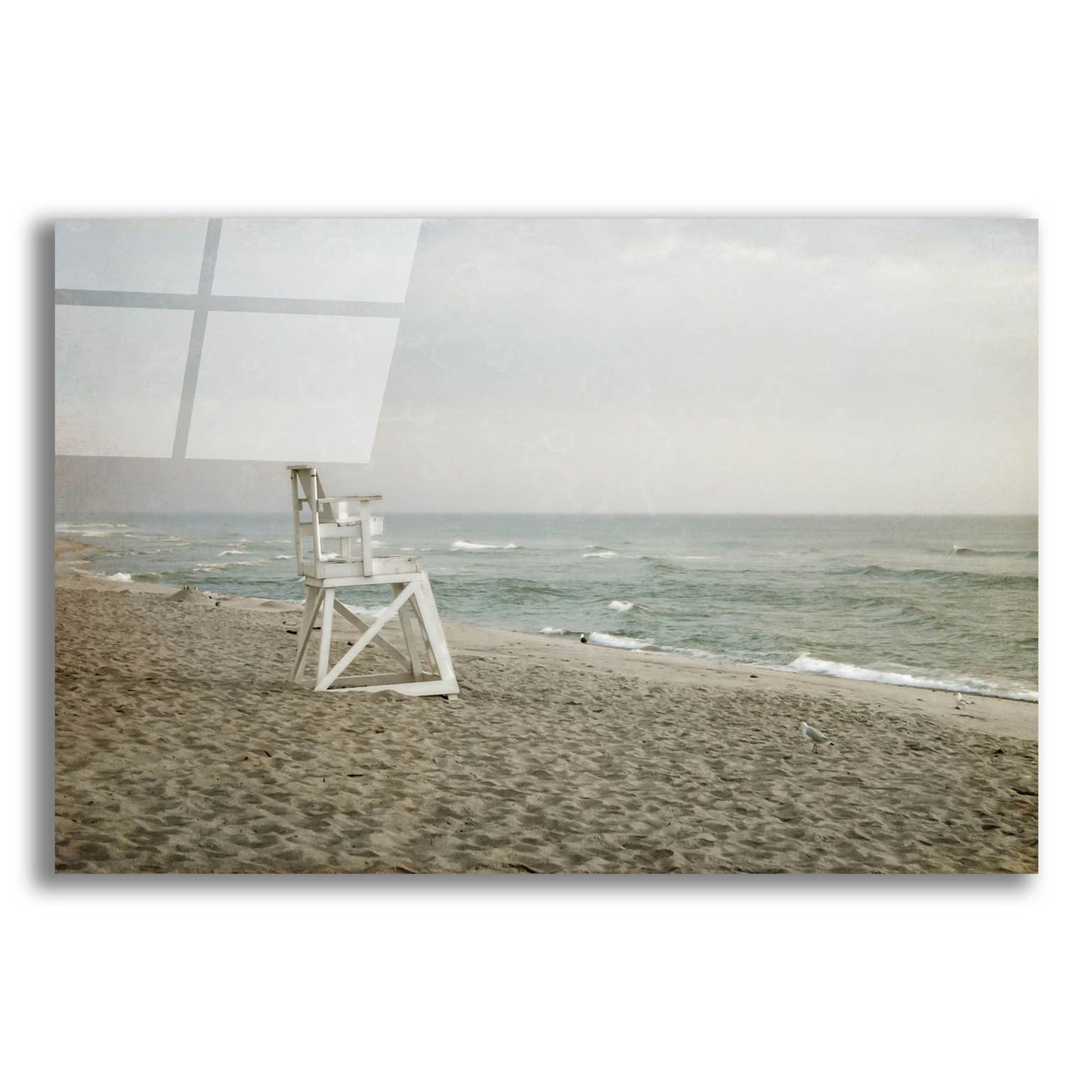 Epic Art ' Lifeguard Chair at Dawn' by Brooke T. Ryan, Acrylic Glass Wall Art,24x16