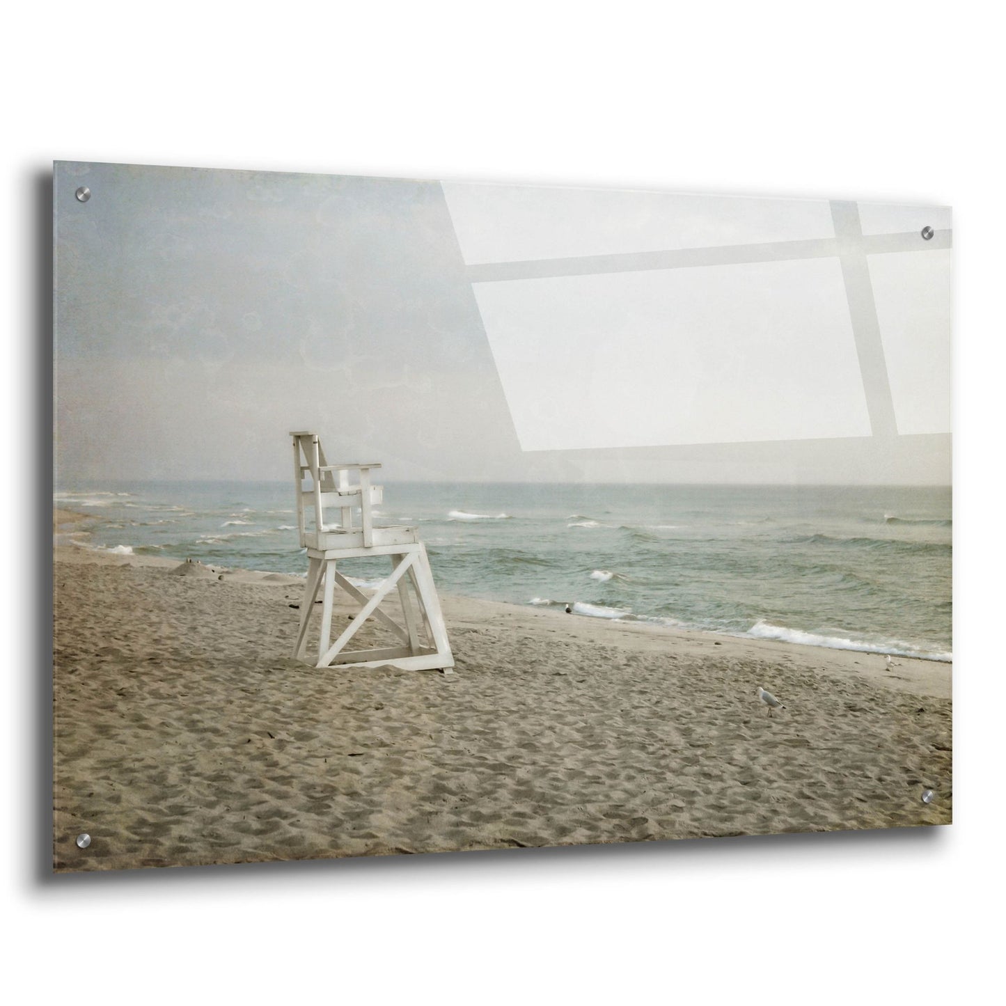 Epic Art ' Lifeguard Chair at Dawn' by Brooke T. Ryan, Acrylic Glass Wall Art,36x24