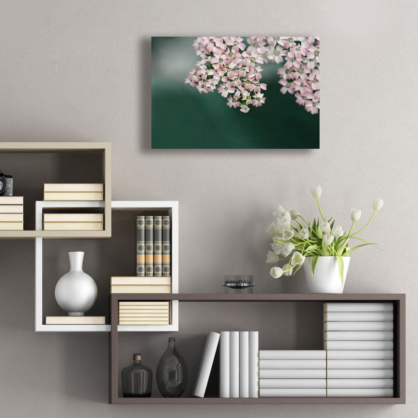 Epic Art ' Blush Pink Flowers' by Brooke T. Ryan, Acrylic Glass Wall Art,24x16