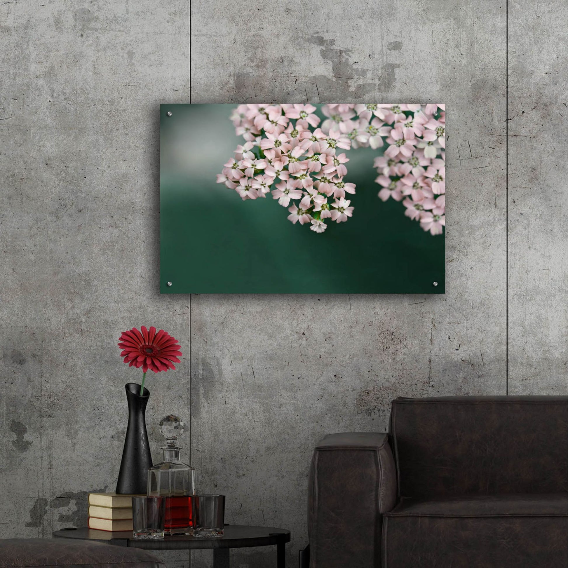 Epic Art ' Blush Pink Flowers' by Brooke T. Ryan, Acrylic Glass Wall Art,36x24