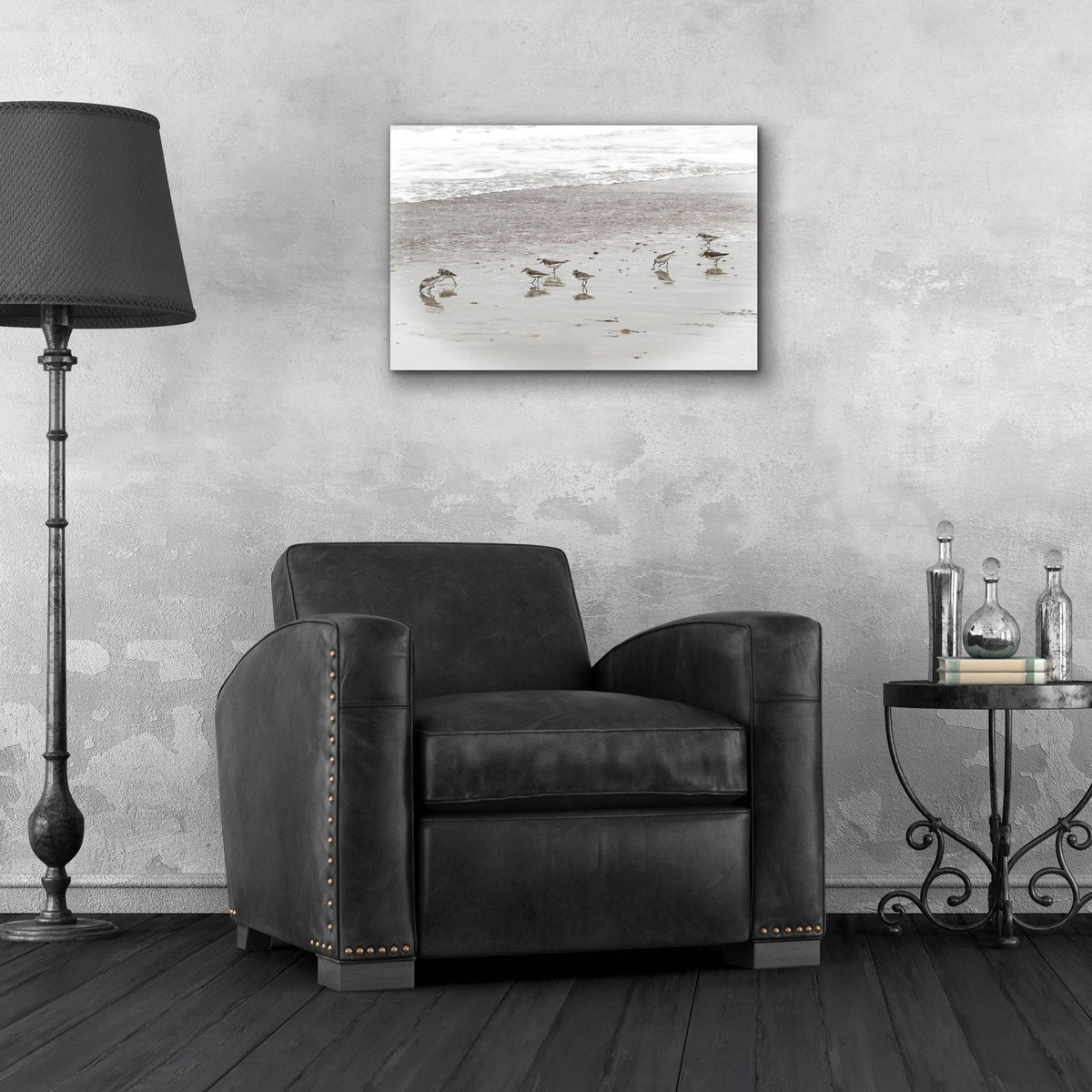 Sandpipers by Brooke T. Ryan - 24x16 acrylic wall art in a room
