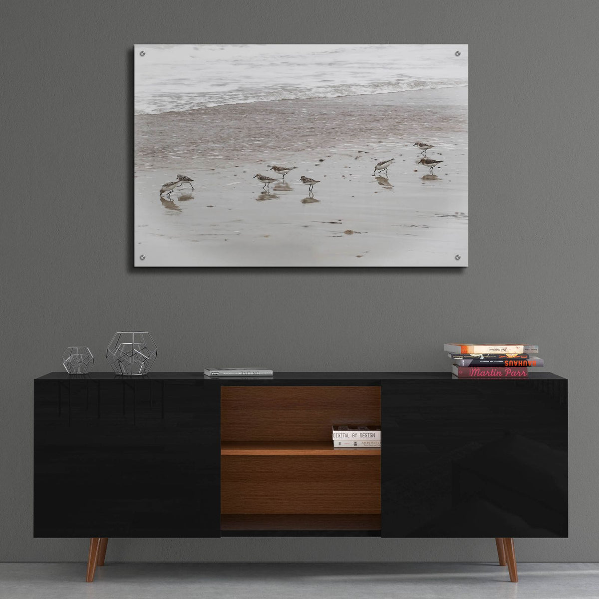 Sandpipers by Brooke T. Ryan - 36x24 acrylic wall art in a room