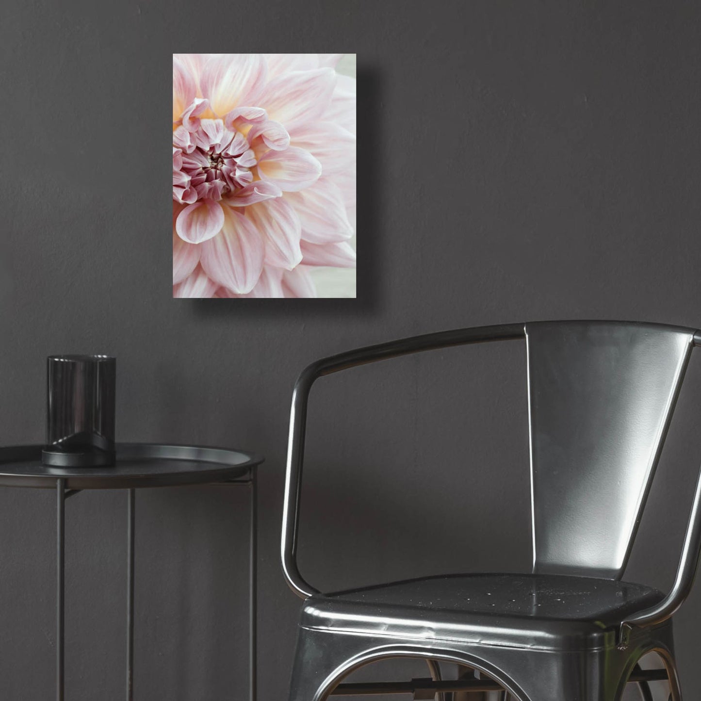 Epic Art ' Blush Pink Dahlia' by Brooke T. Ryan, Acrylic Glass Wall Art,12x16