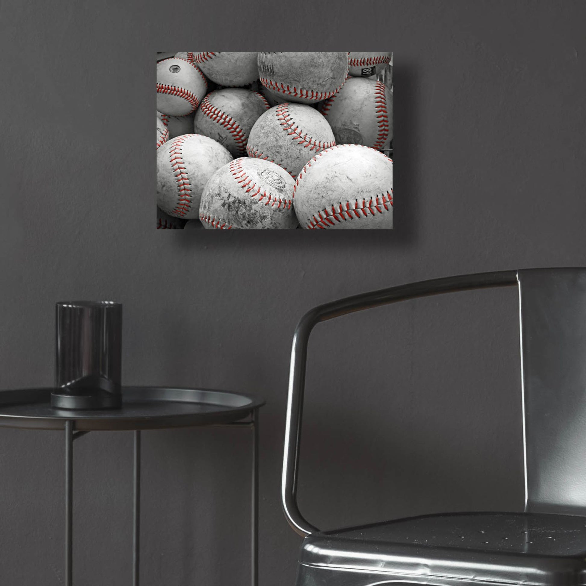 Epic Art ' Vintage Baseballs' by Brooke T. Ryan, Acrylic Glass Wall Art,16x12