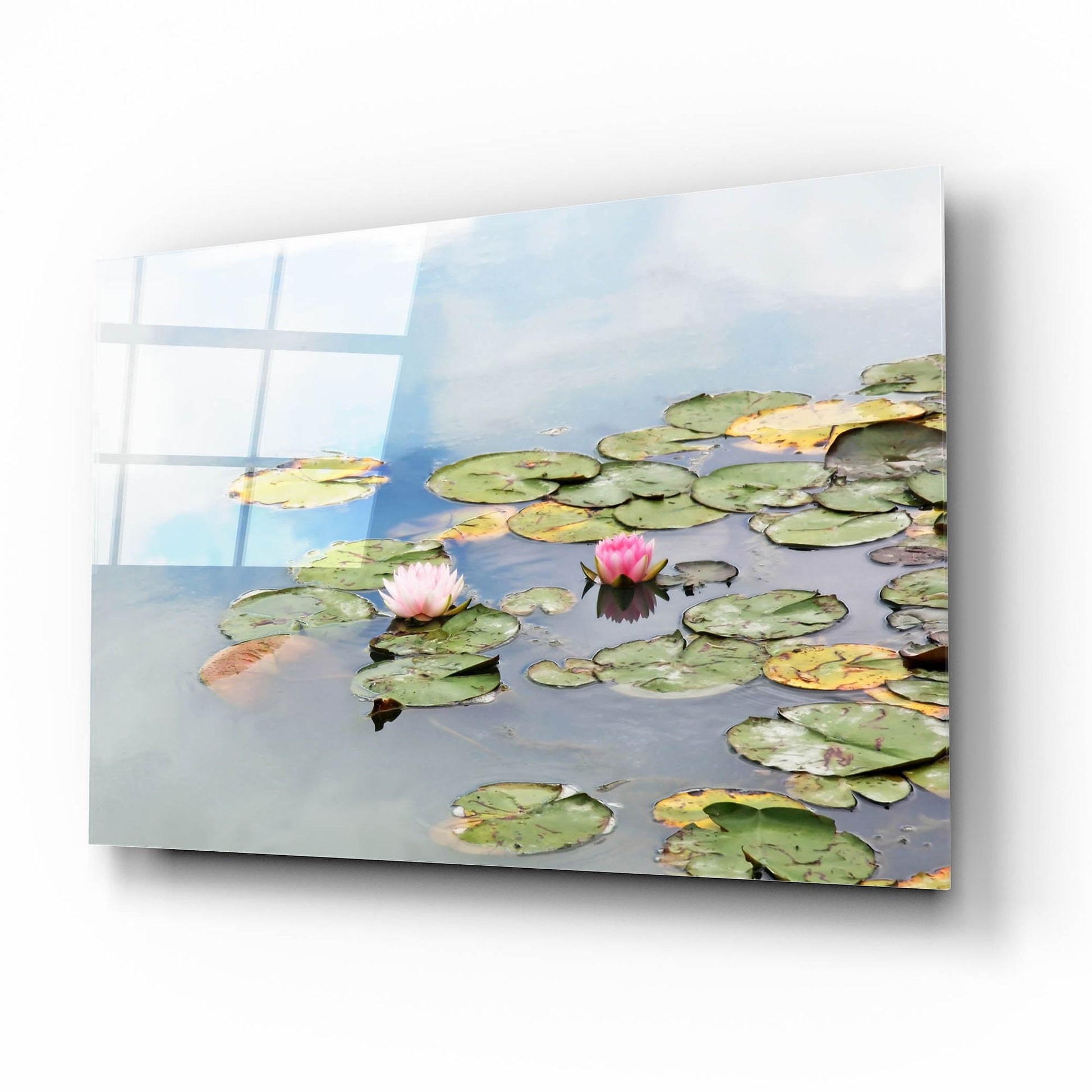 Epic Art ' Monet's Garden' by Brooke T. Ryan, Acrylic Glass Wall Art,16x12