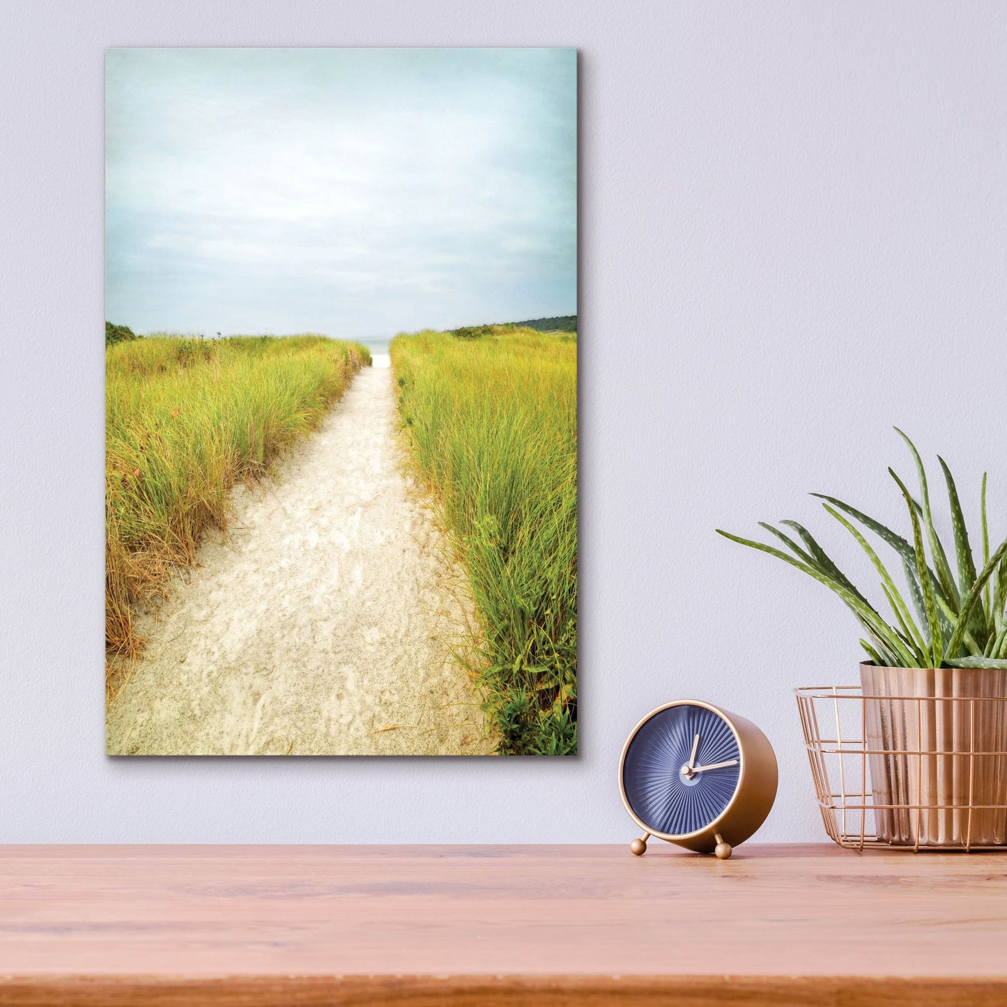 Epic Art ' Beach Trail' by Brooke T. Ryan, Acrylic Glass Wall Art,12x16