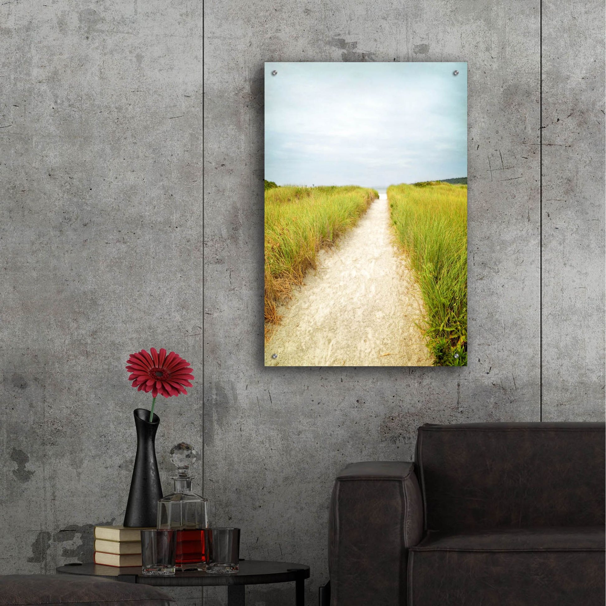 Epic Art ' Beach Trail' by Brooke T. Ryan, Acrylic Glass Wall Art,24x36