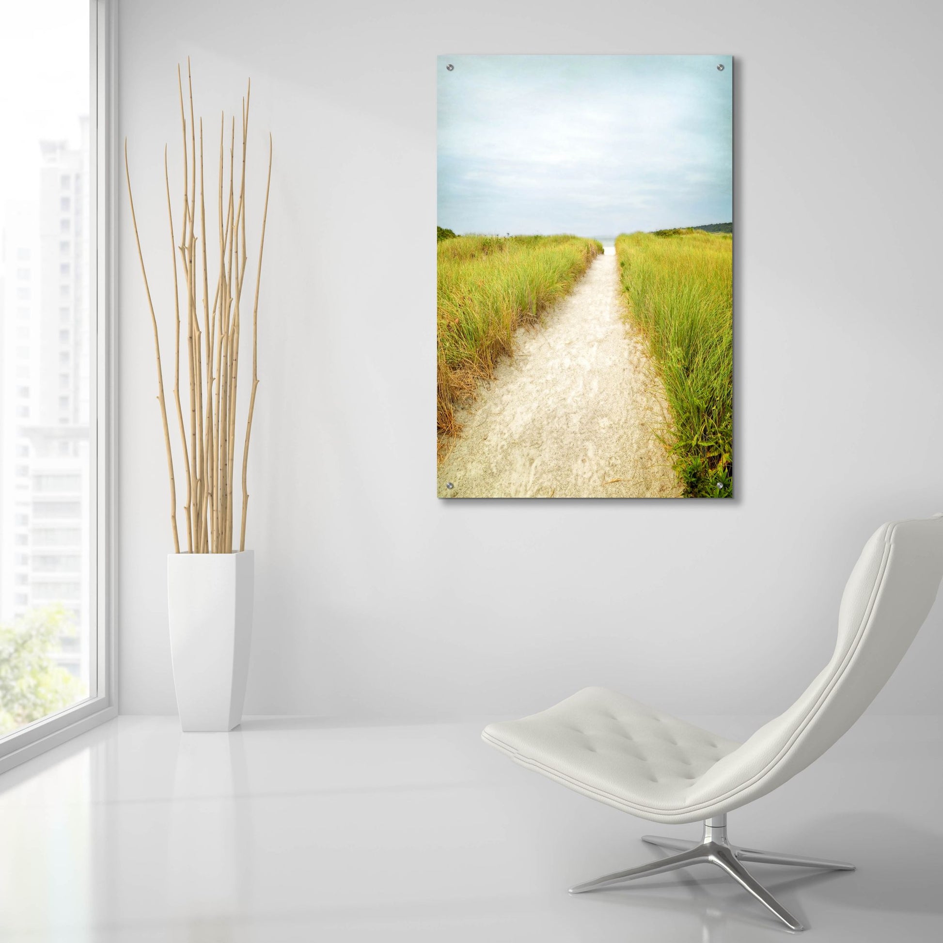 Epic Art ' Beach Trail' by Brooke T. Ryan, Acrylic Glass Wall Art,24x36