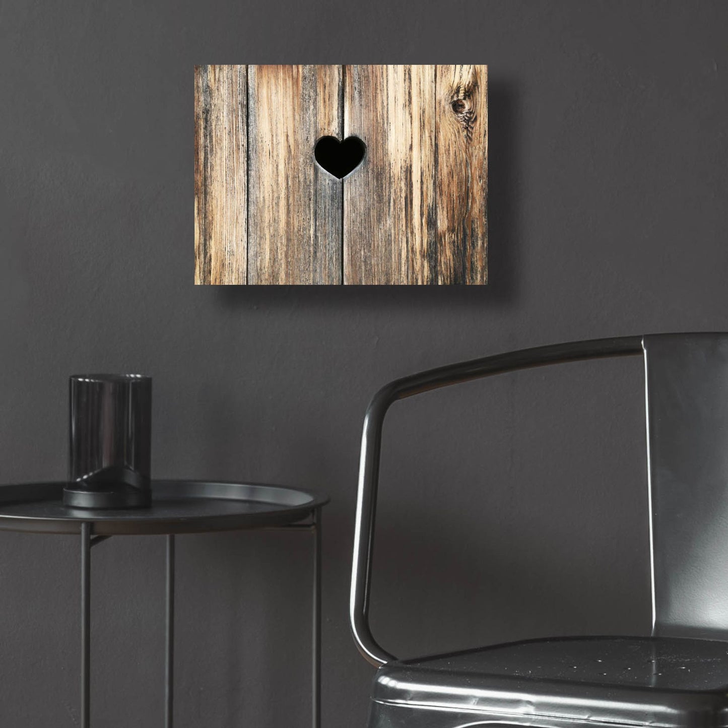 Epic Art ' Heart in Wood' by Brooke T. Ryan, Acrylic Glass Wall Art,16x12