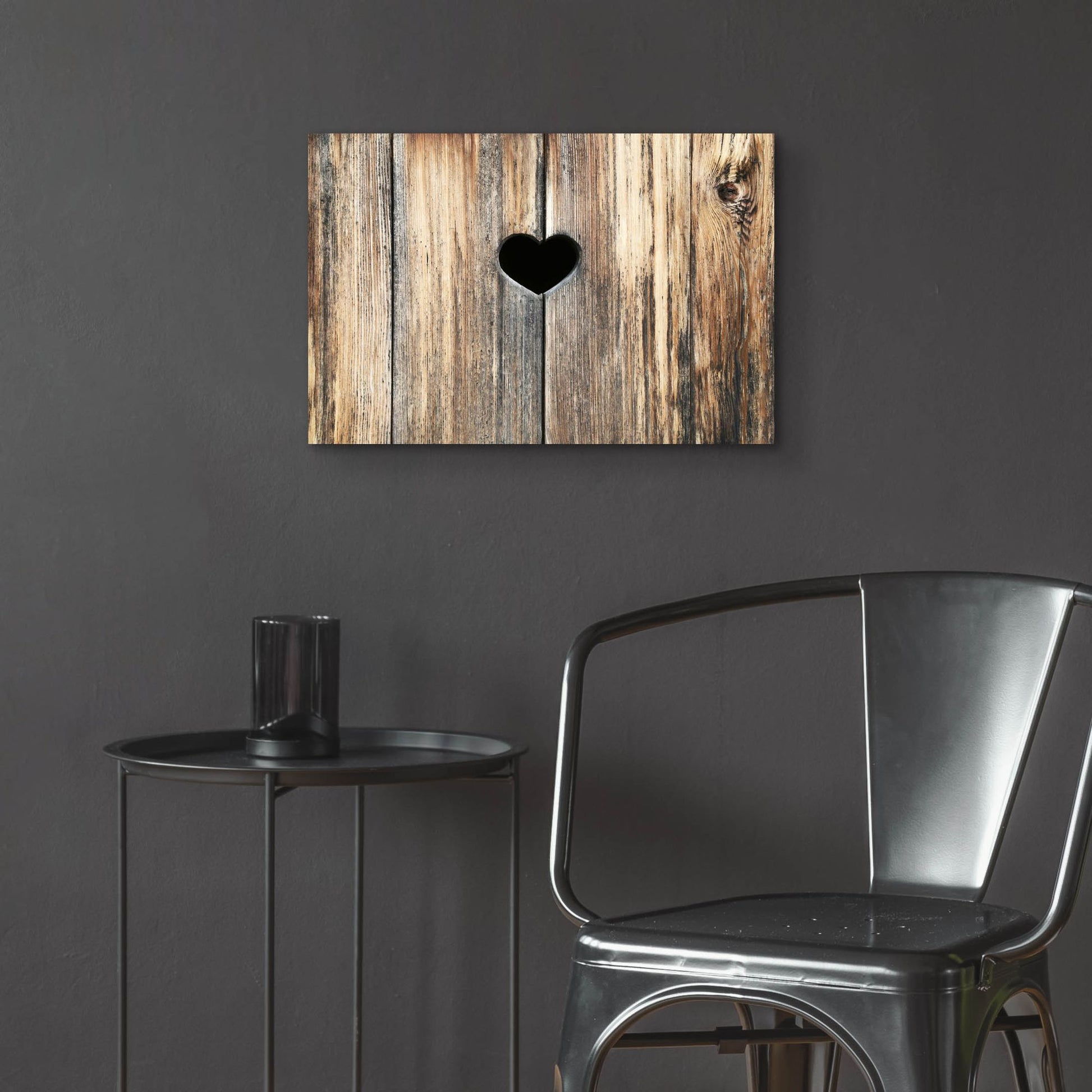 Epic Art ' Heart in Wood' by Brooke T. Ryan, Acrylic Glass Wall Art,24x16