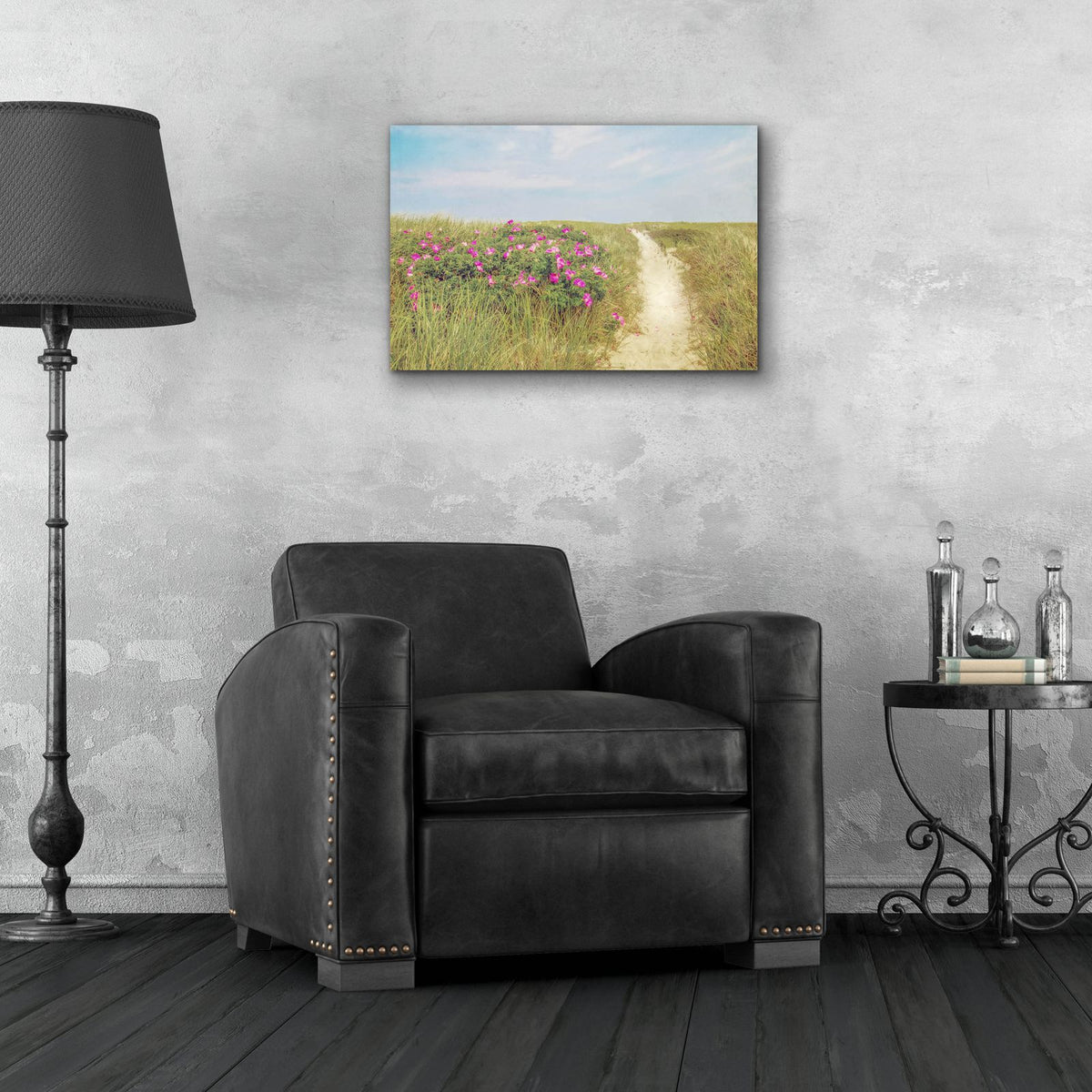 Epic Art ' Beach Roses' by Brooke T. Ryan, Acrylic Glass Wall Art,24x16