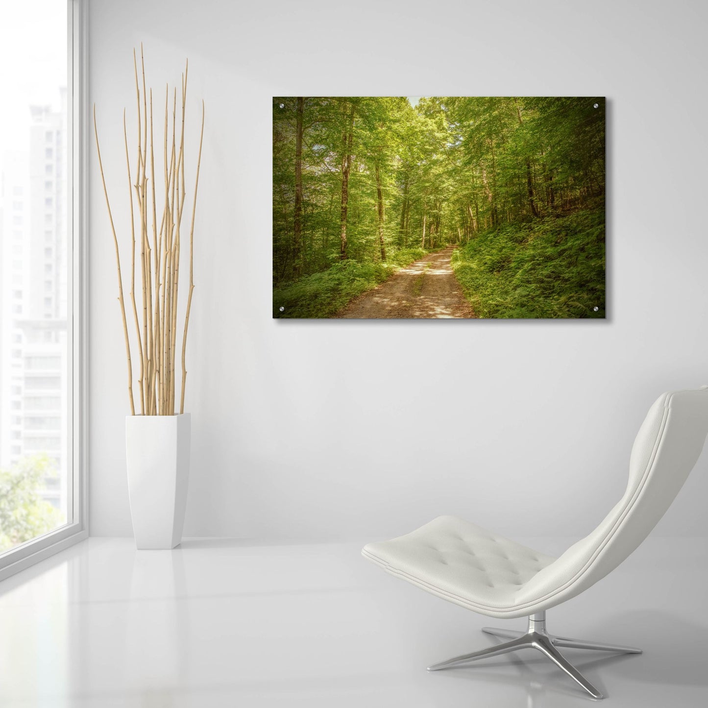 Epic Art ' Forest Road' by Brooke T. Ryan, Acrylic Glass Wall Art,36x24