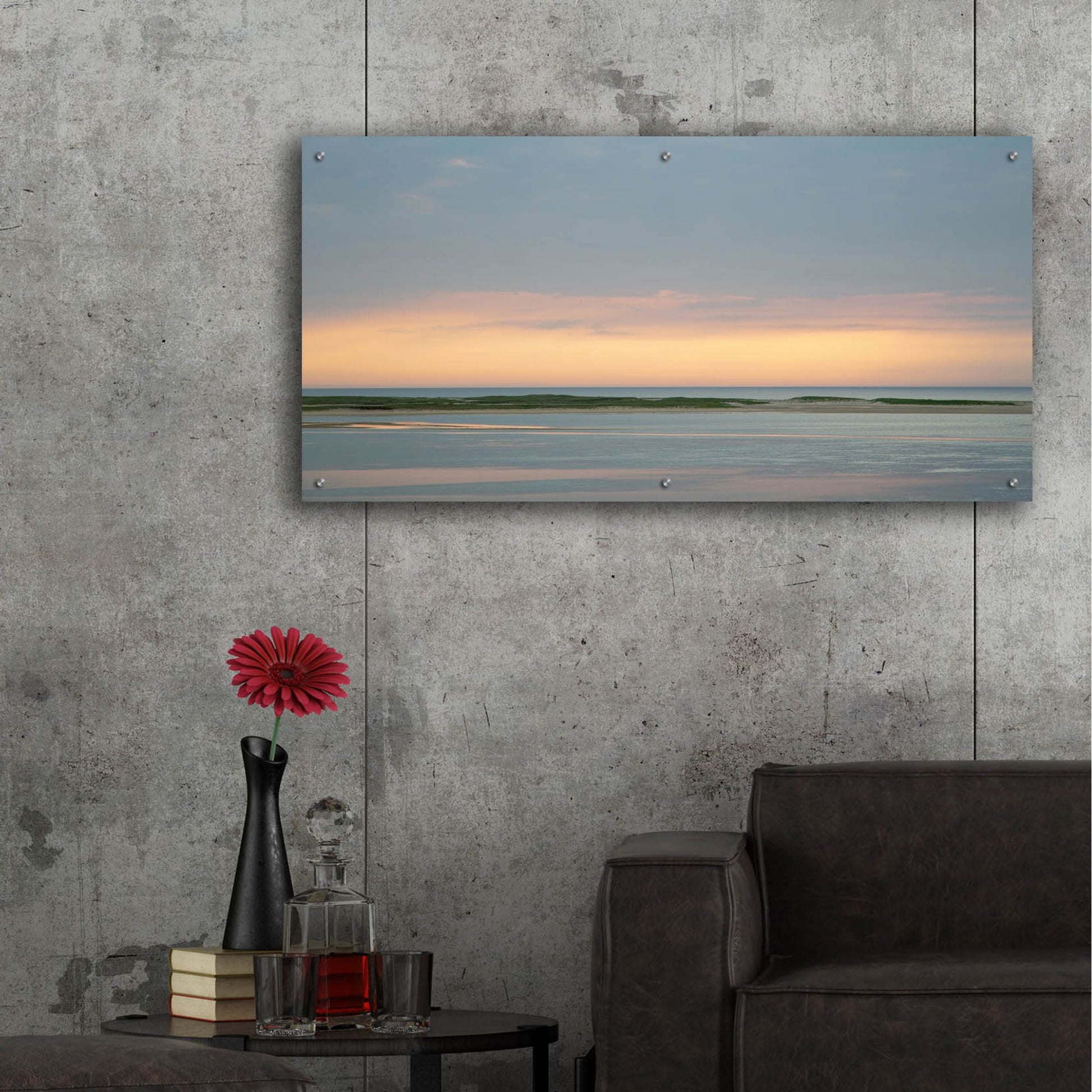 Epic Art ' Pastel Sunrise' by Brooke T. Ryan, Acrylic Glass Wall Art,48x24