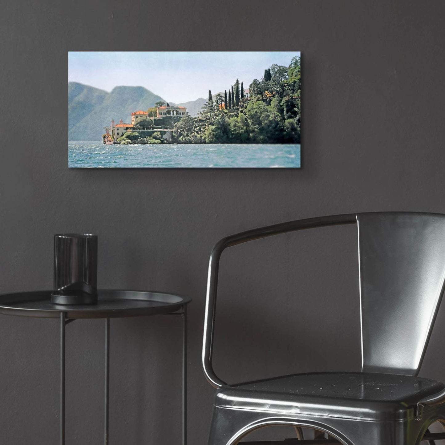 Epic Art ' Villa del Balbianello' by Brooke T. Ryan, Acrylic Glass Wall Art,24x12