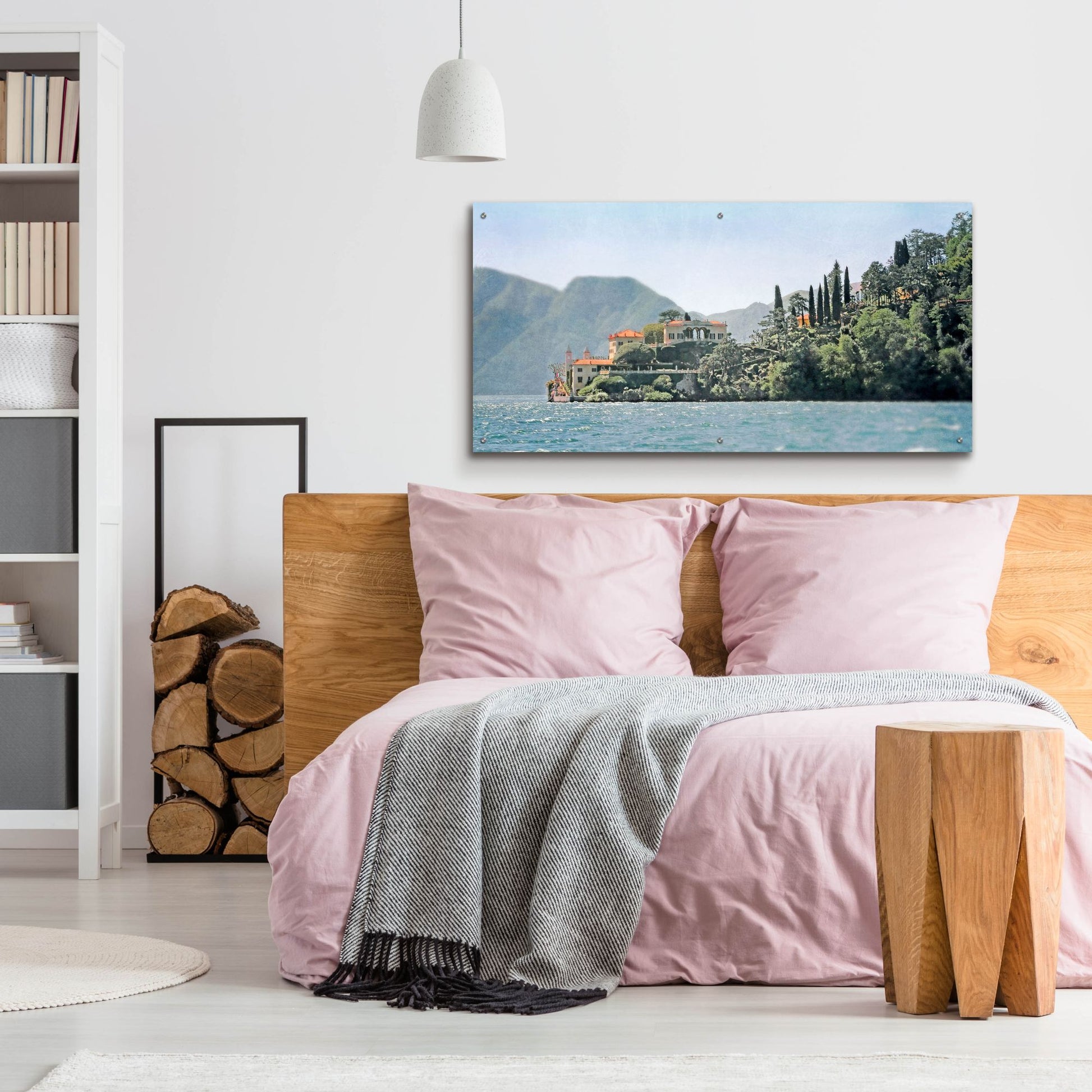 Epic Art ' Villa del Balbianello' by Brooke T. Ryan, Acrylic Glass Wall Art,48x24