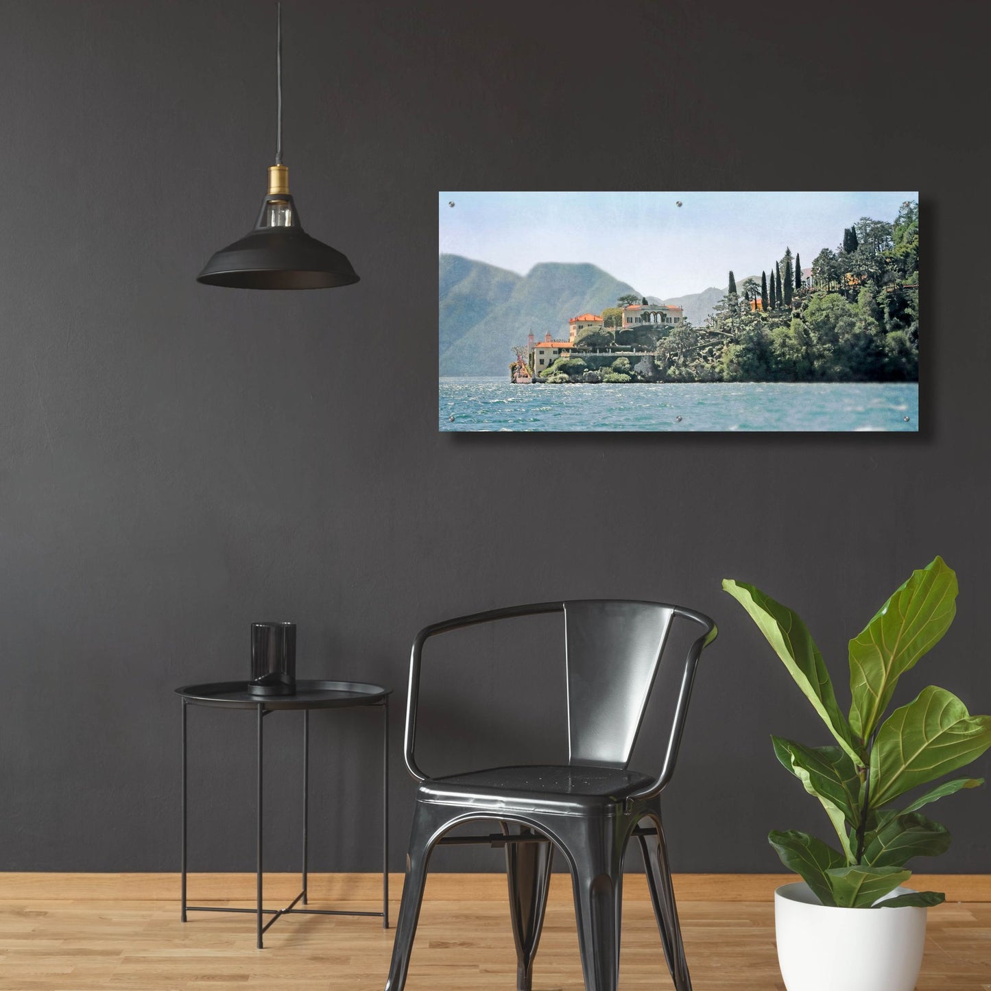 Epic Art ' Villa del Balbianello' by Brooke T. Ryan, Acrylic Glass Wall Art,48x24