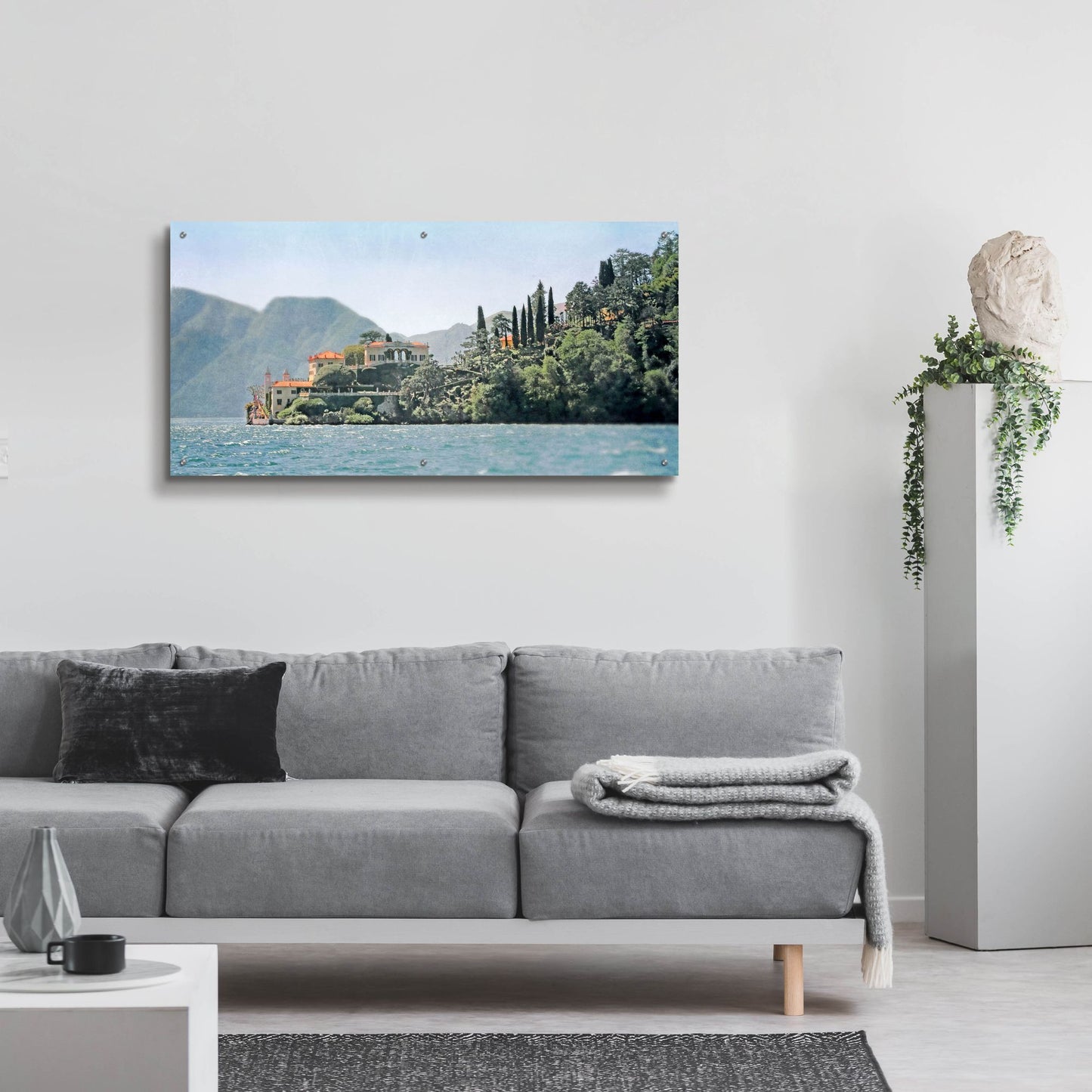 Epic Art ' Villa del Balbianello' by Brooke T. Ryan, Acrylic Glass Wall Art,48x24