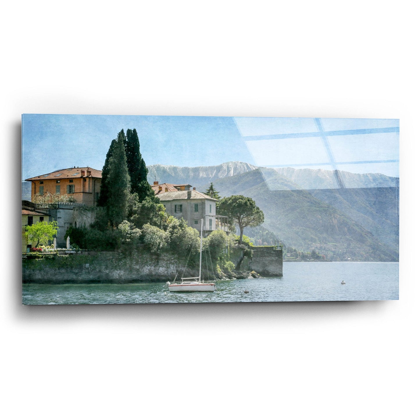 Epic Art ' Varenna Vista' by Brooke T. Ryan, Acrylic Glass Wall Art,24x12