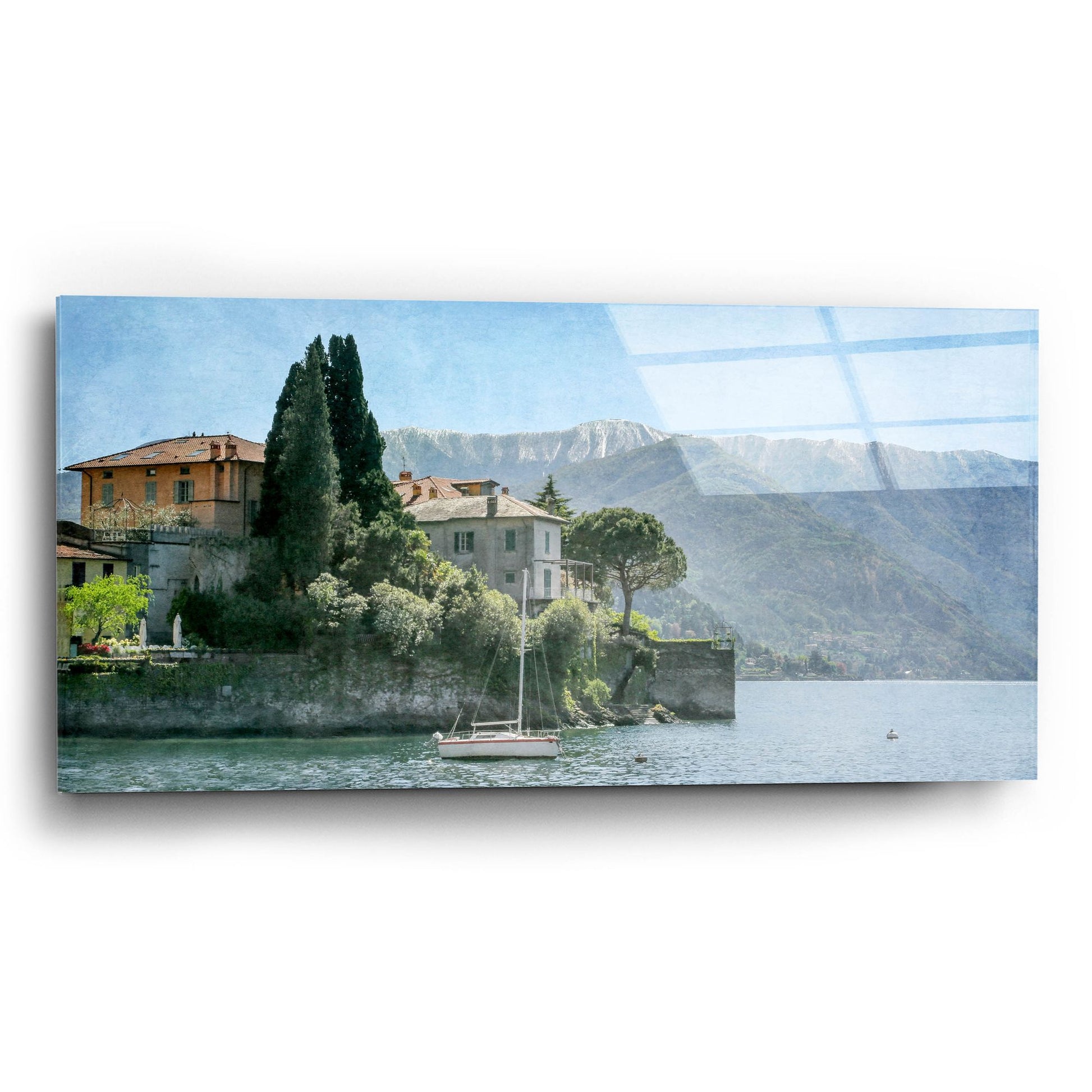 Epic Art ' Varenna Vista' by Brooke T. Ryan, Acrylic Glass Wall Art,24x12