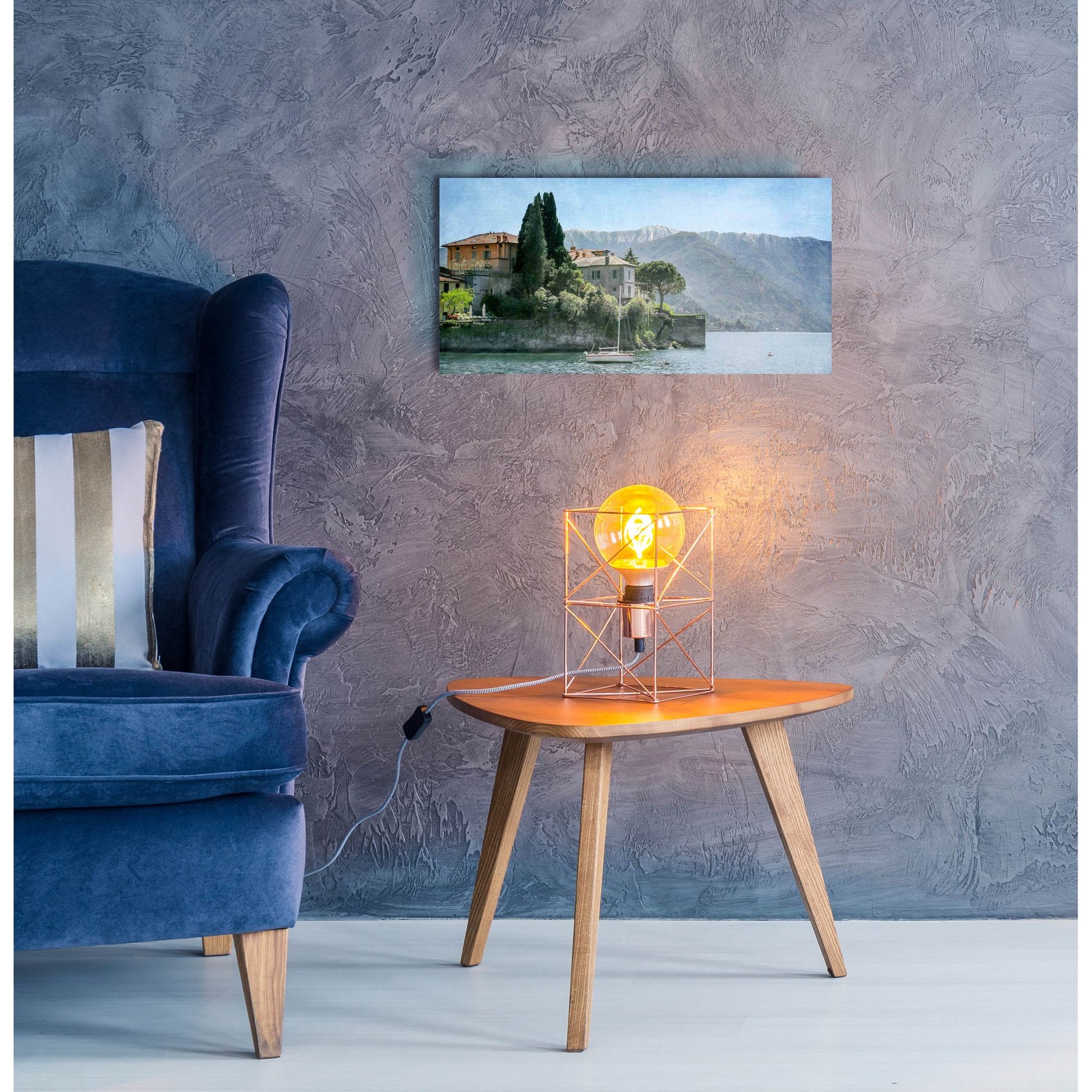 Epic Art ' Varenna Vista' by Brooke T. Ryan, Acrylic Glass Wall Art,24x12