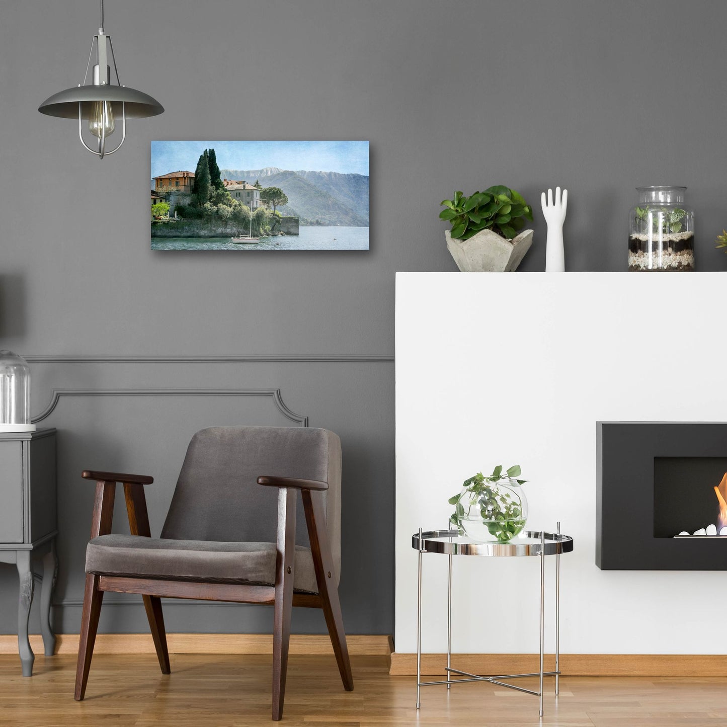 Epic Art ' Varenna Vista' by Brooke T. Ryan, Acrylic Glass Wall Art,24x12