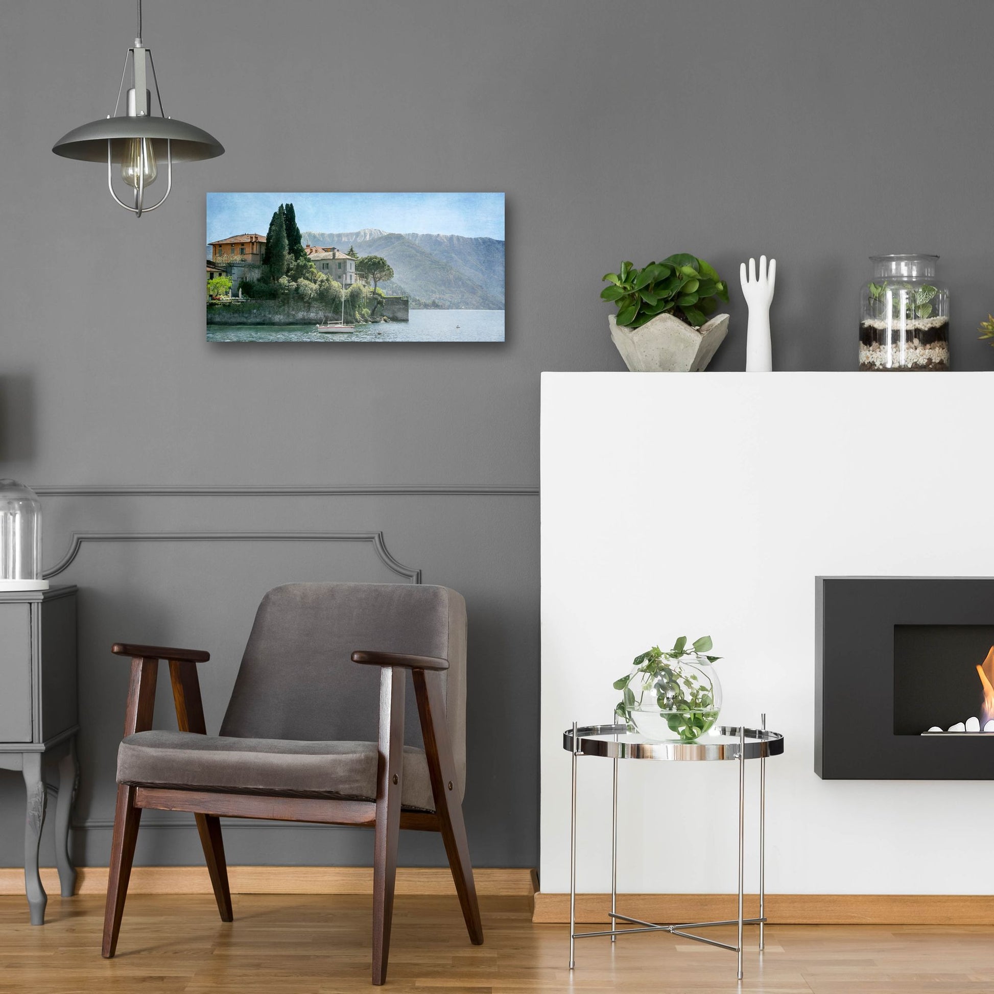 Epic Art ' Varenna Vista' by Brooke T. Ryan, Acrylic Glass Wall Art,24x12