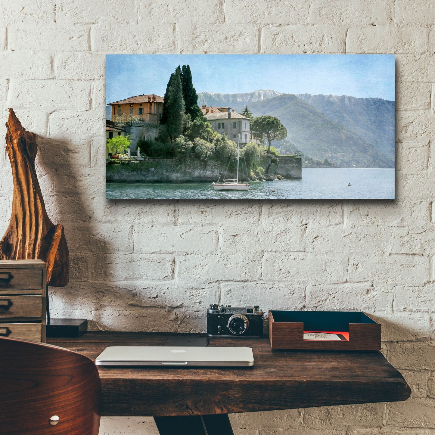 Epic Art ' Varenna Vista' by Brooke T. Ryan, Acrylic Glass Wall Art,24x12