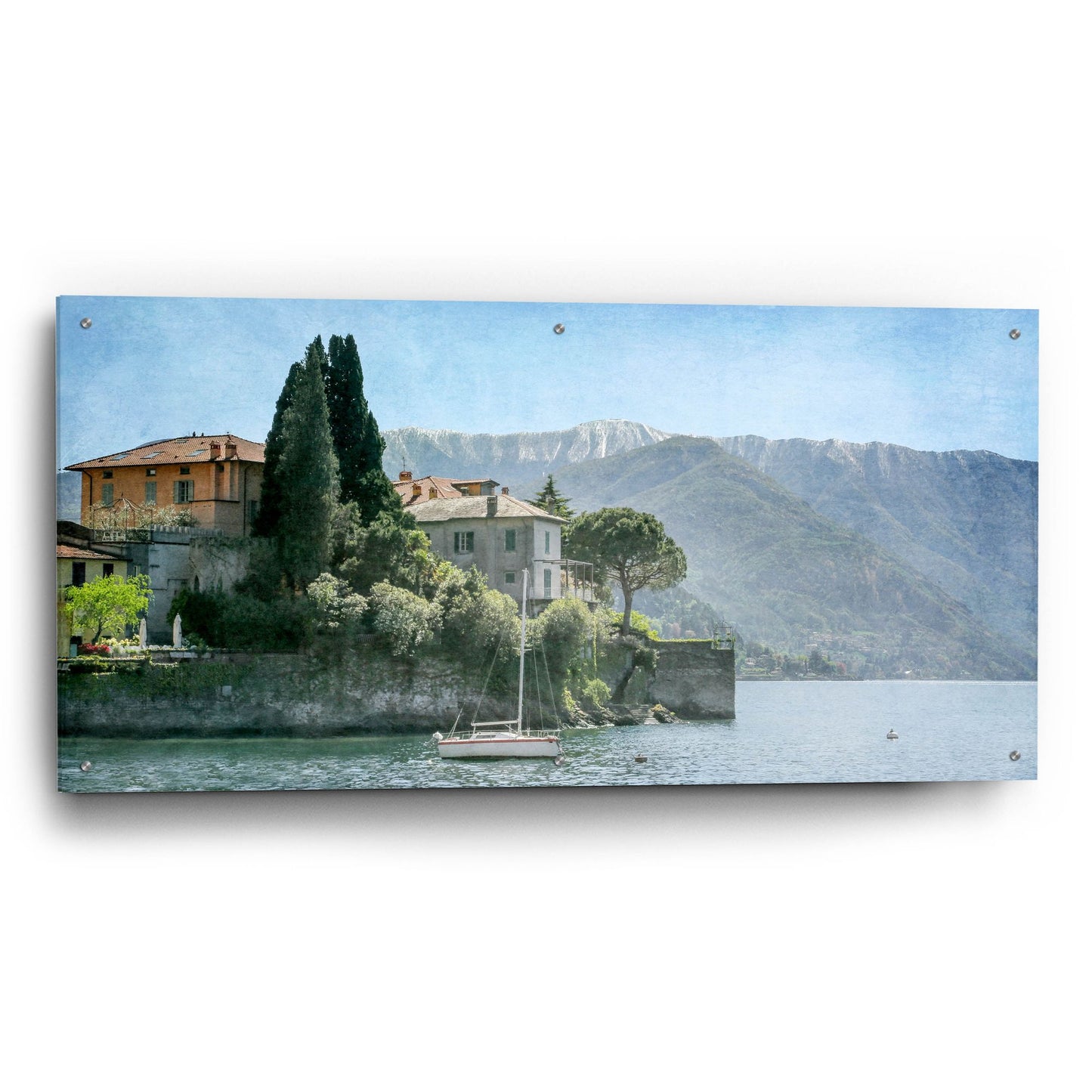 Epic Art ' Varenna Vista' by Brooke T. Ryan, Acrylic Glass Wall Art,48x24