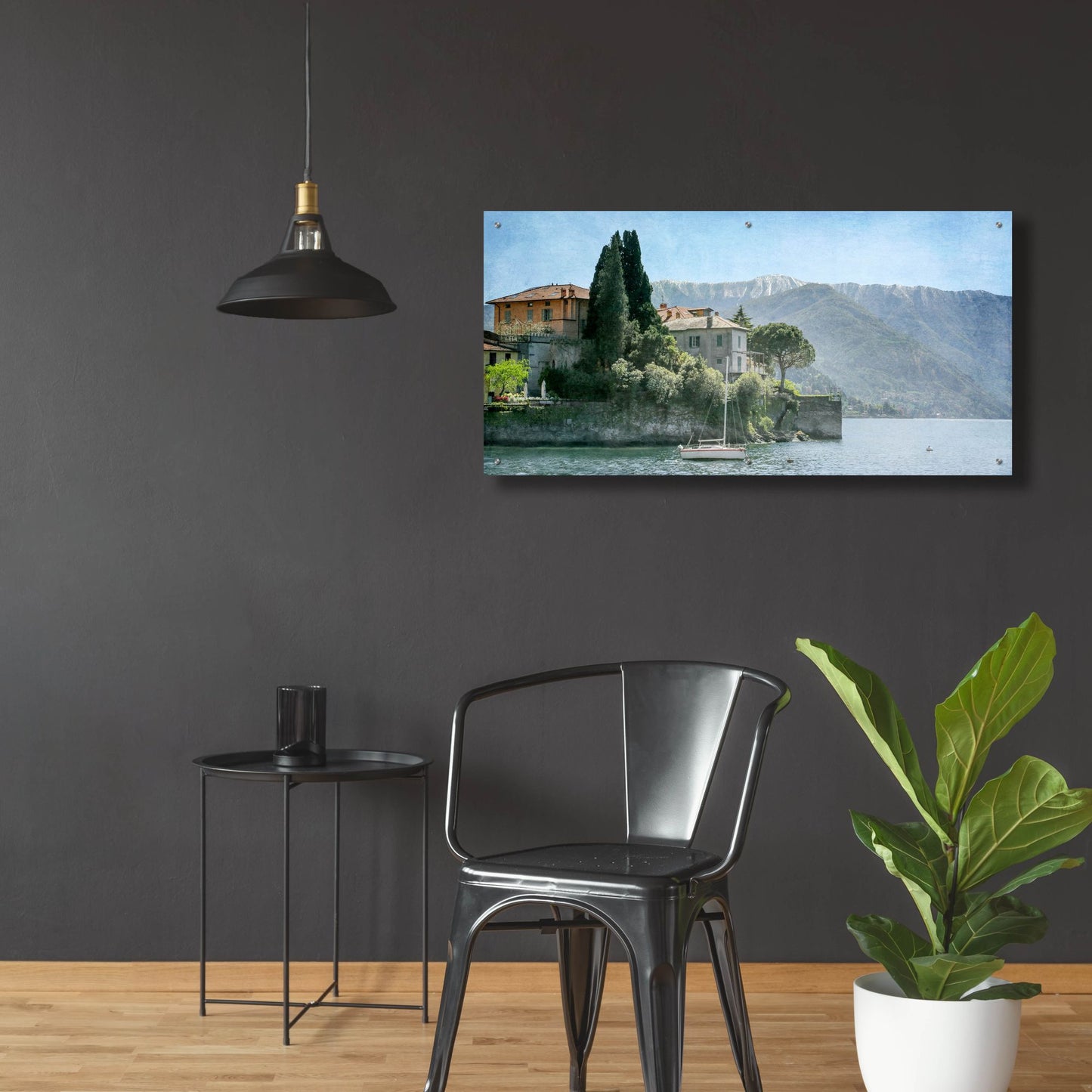 Epic Art ' Varenna Vista' by Brooke T. Ryan, Acrylic Glass Wall Art,48x24