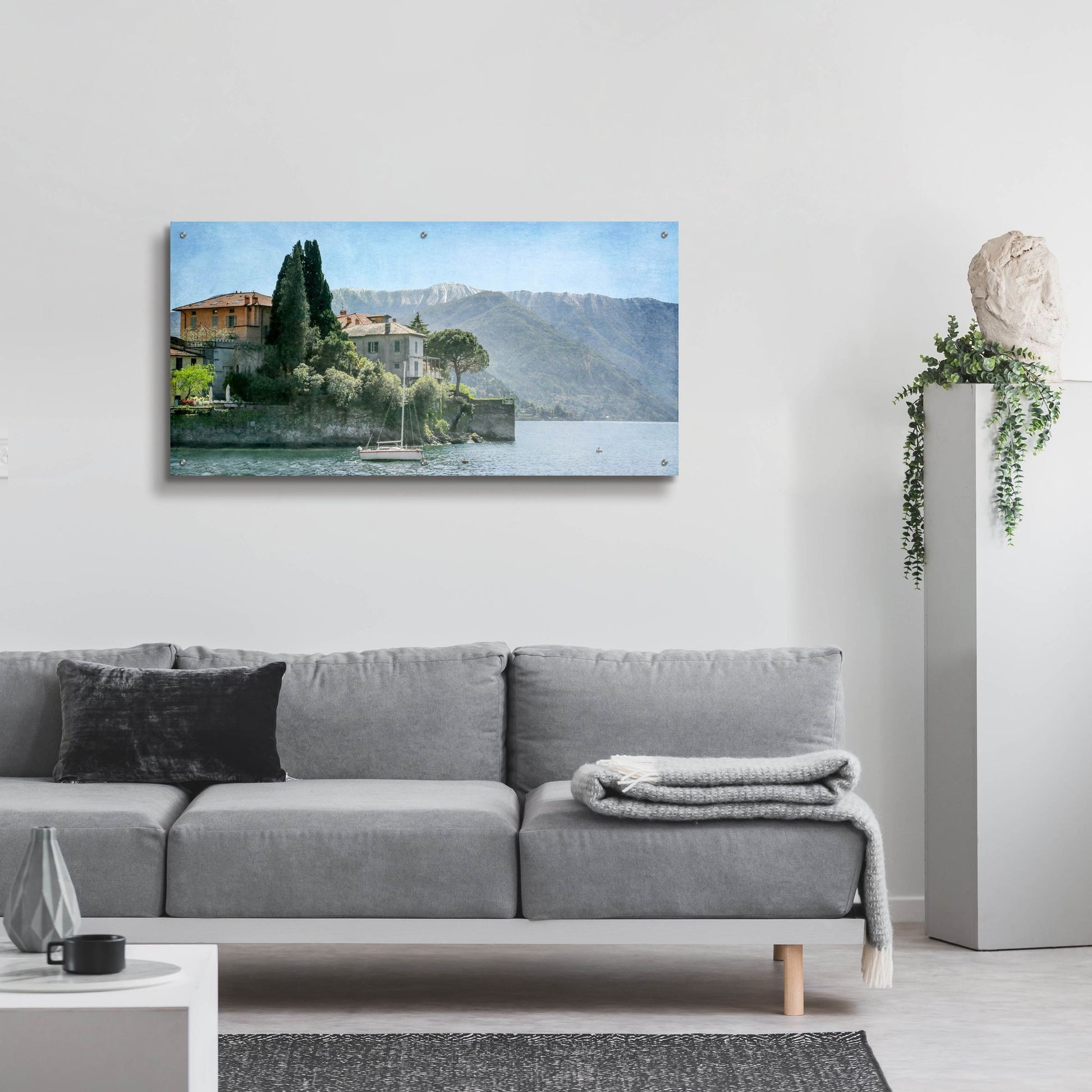 Epic Art ' Varenna Vista' by Brooke T. Ryan, Acrylic Glass Wall Art,48x24