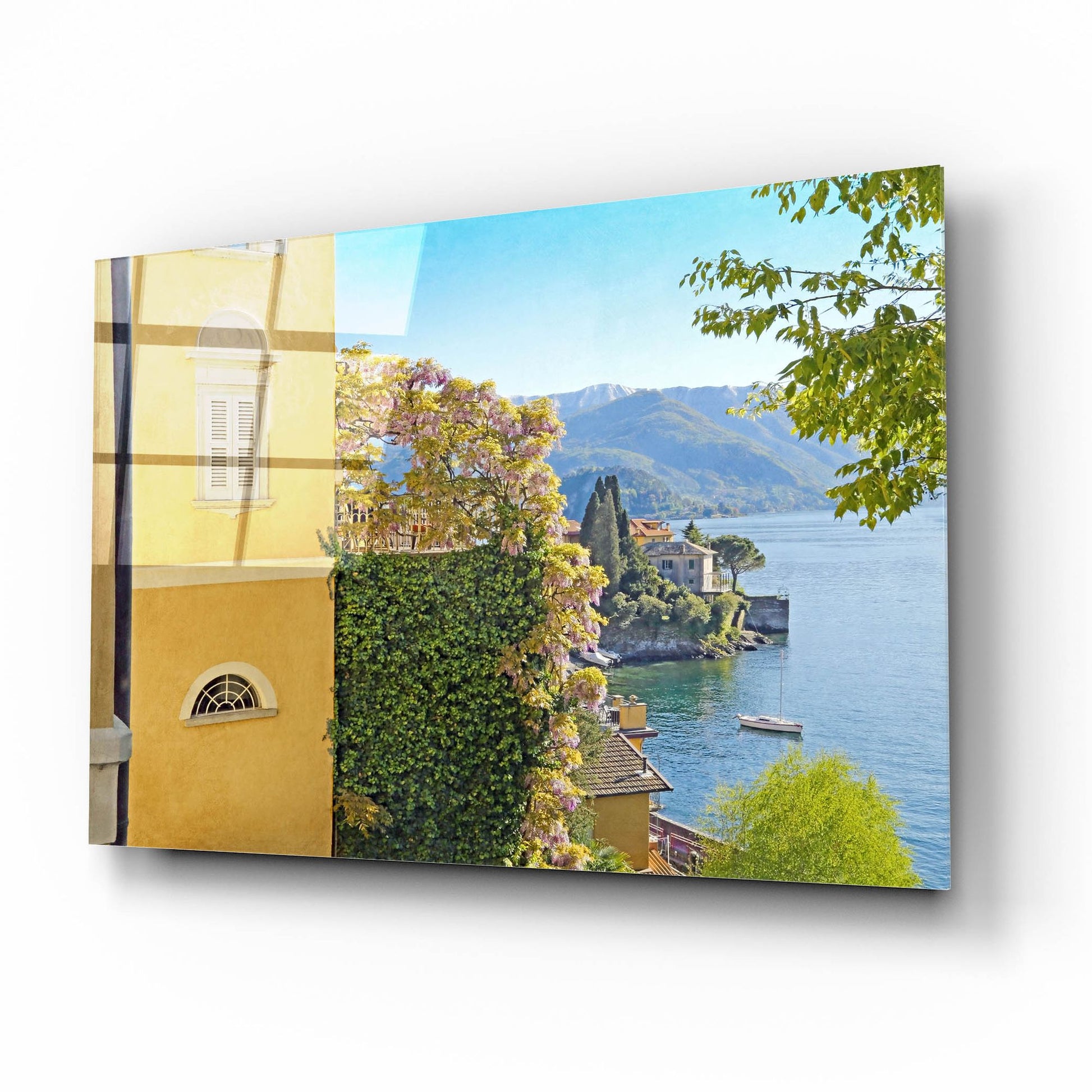 Epic Art ' Varenna Vista 2' by Brooke T. Ryan, Acrylic Glass Wall Art,16x12