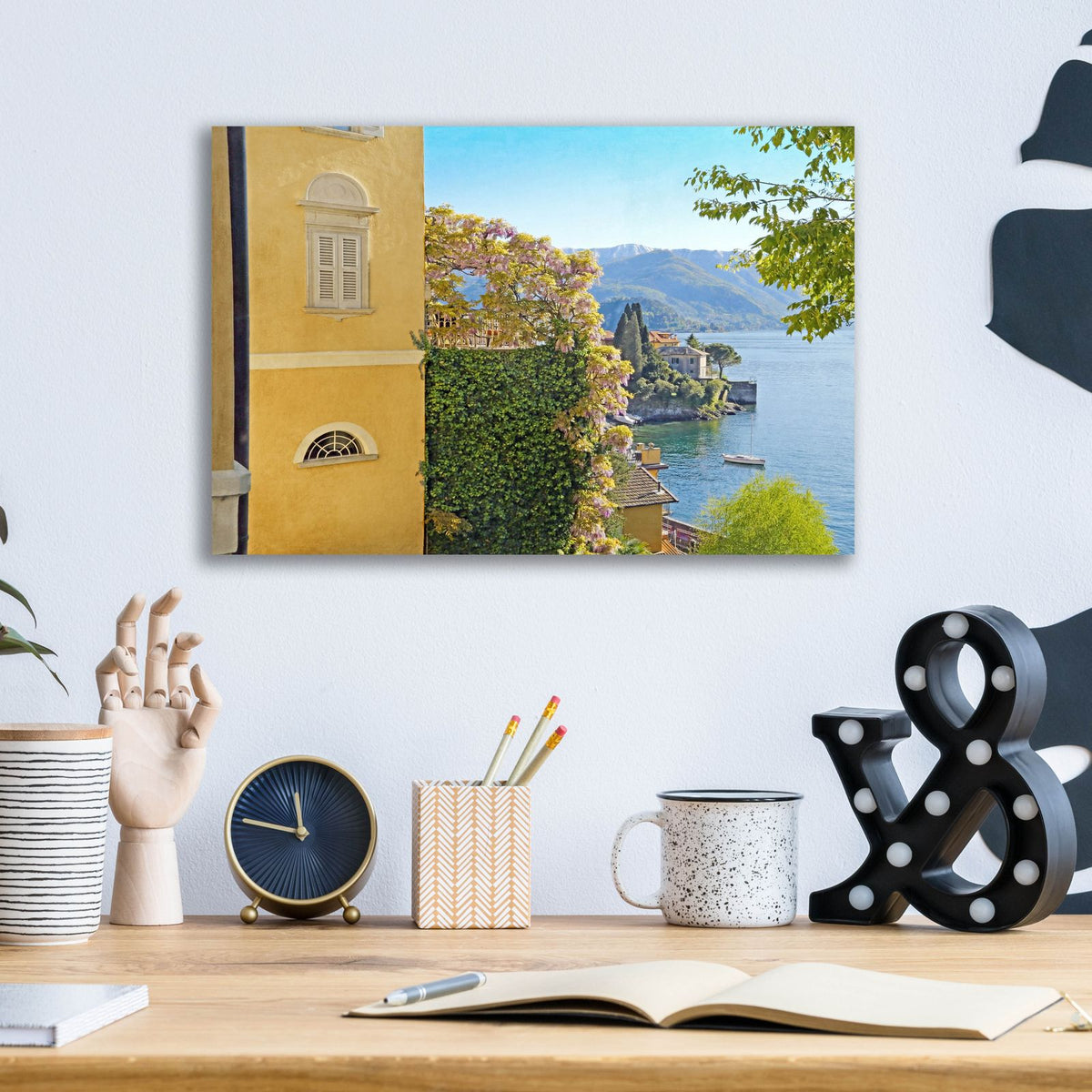 Varenna Vista 2 by Brooke T. Ryan - 16x12 acrylic wall art in a room