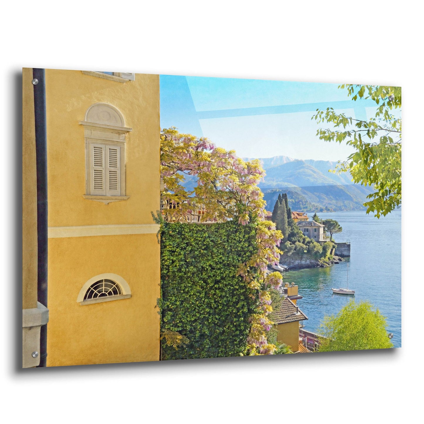 Epic Art ' Varenna Vista 2' by Brooke T. Ryan, Acrylic Glass Wall Art,36x24