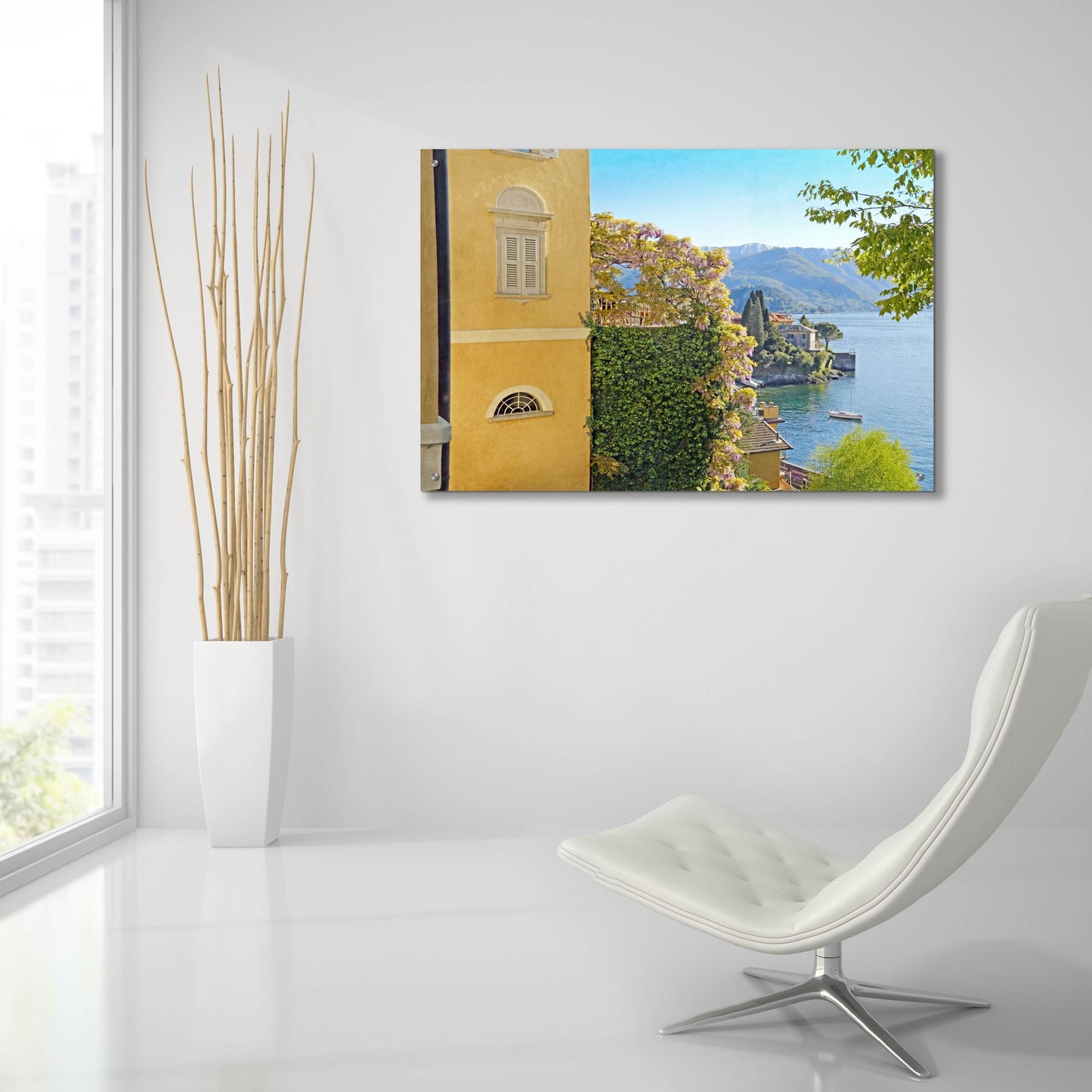 Epic Art ' Varenna Vista 2' by Brooke T. Ryan, Acrylic Glass Wall Art,36x24