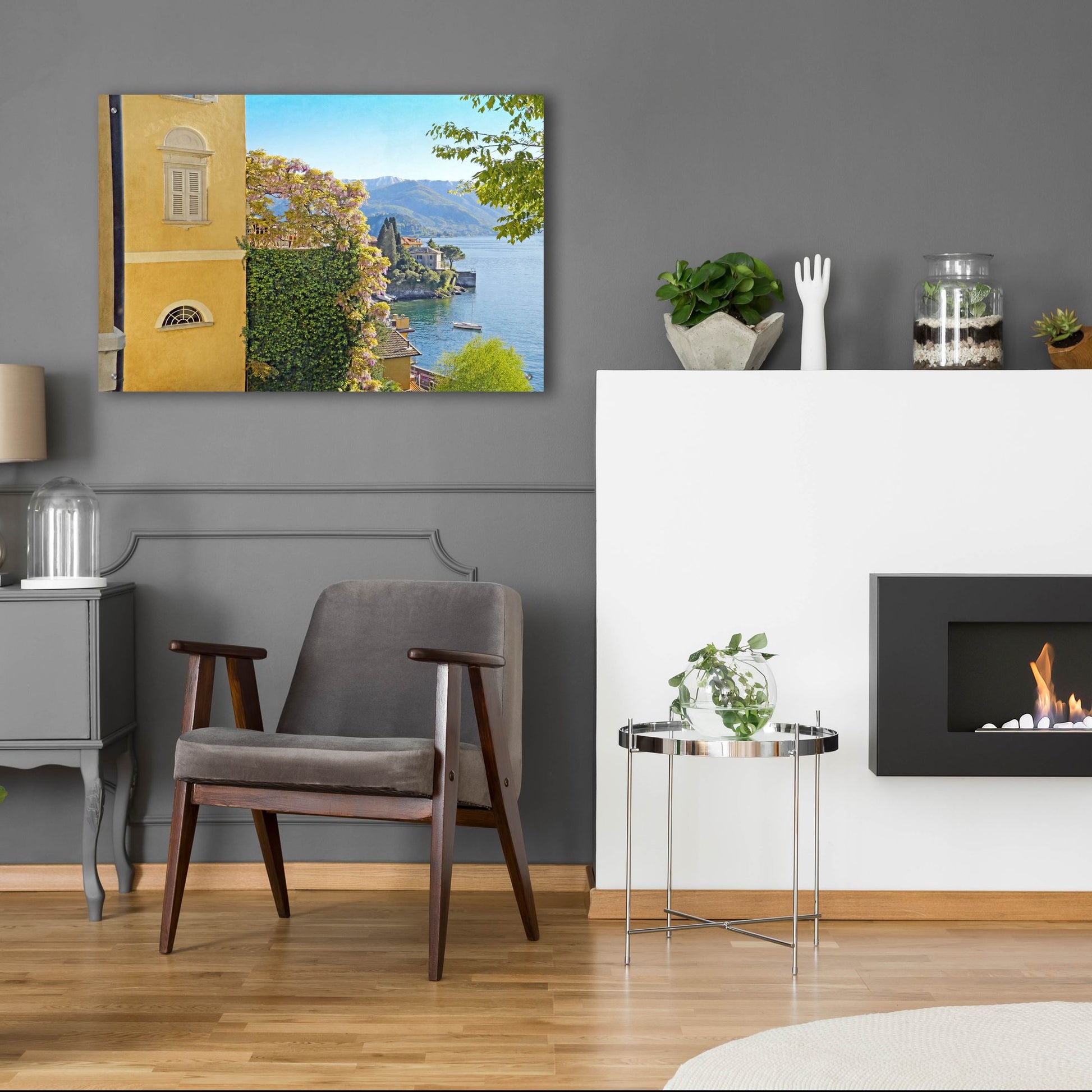 Epic Art ' Varenna Vista 2' by Brooke T. Ryan, Acrylic Glass Wall Art,36x24