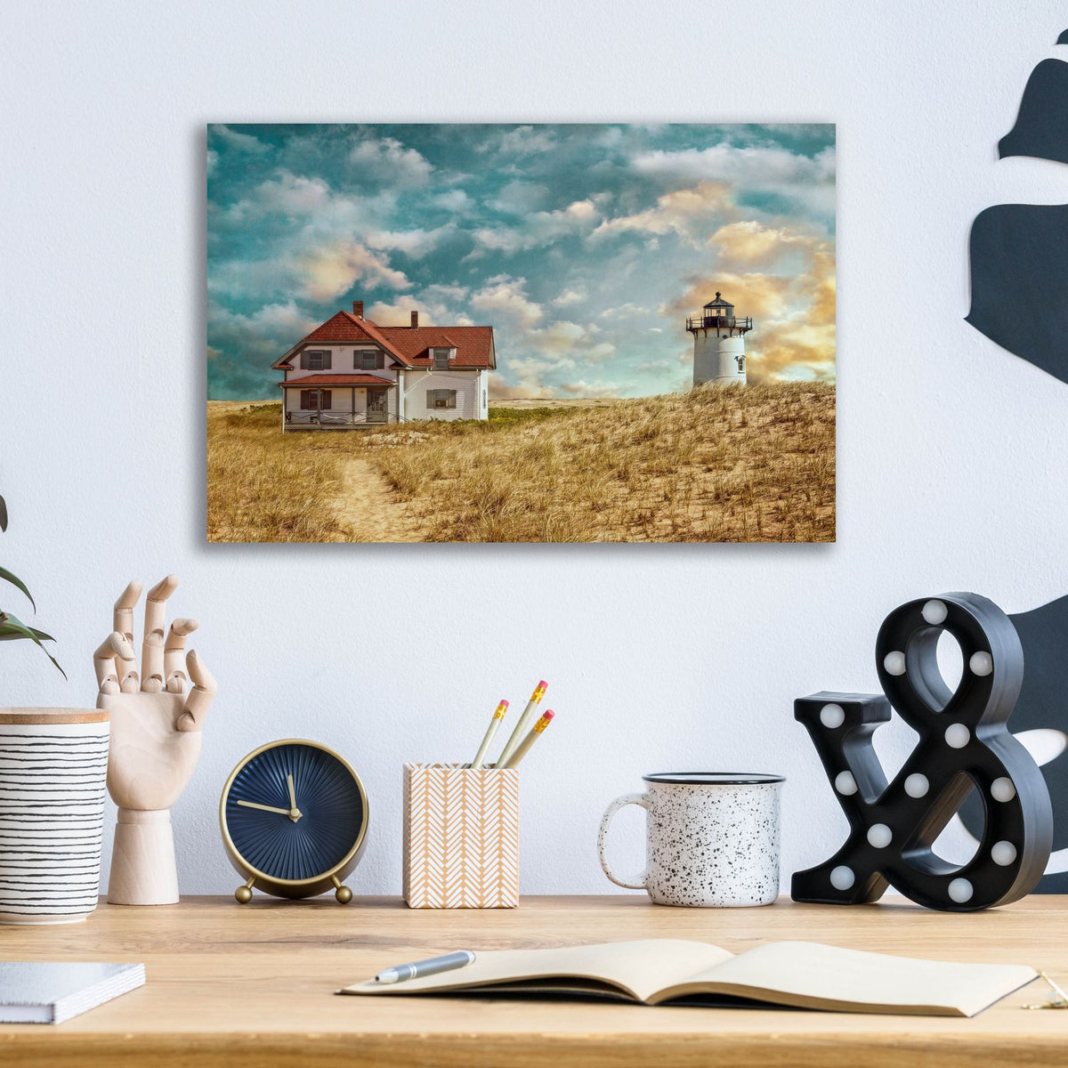 Race Point Light by Brooke T. Ryan - 16x12 acrylic wall art in a room