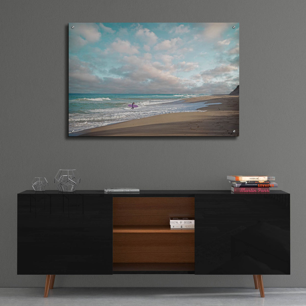 Epic Art ' Surfer' by Brooke T. Ryan, Acrylic Glass Wall Art,36x24