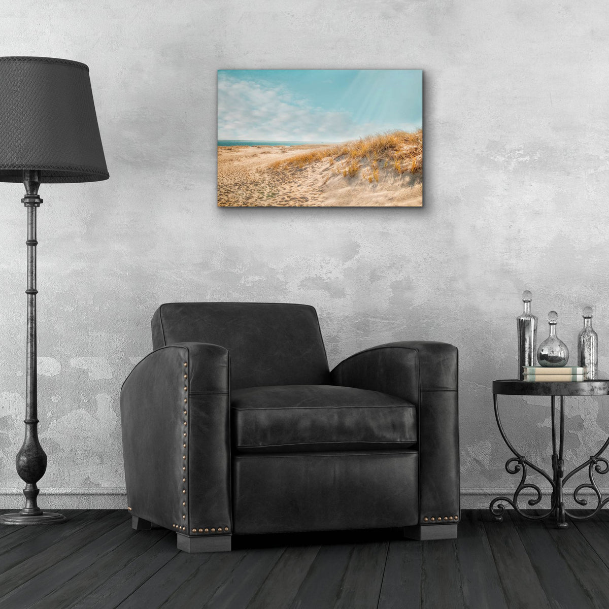 Epic Art ' Chatham Lighthouse Beach' by Brooke T. Ryan, Acrylic Glass Wall Art,24x16