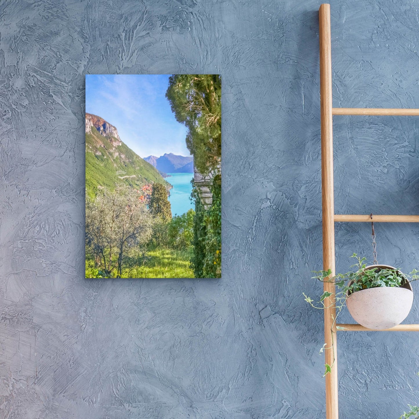 Epic Art ' Lago di Como View 1' by Brooke T. Ryan, Acrylic Glass Wall Art,16x24